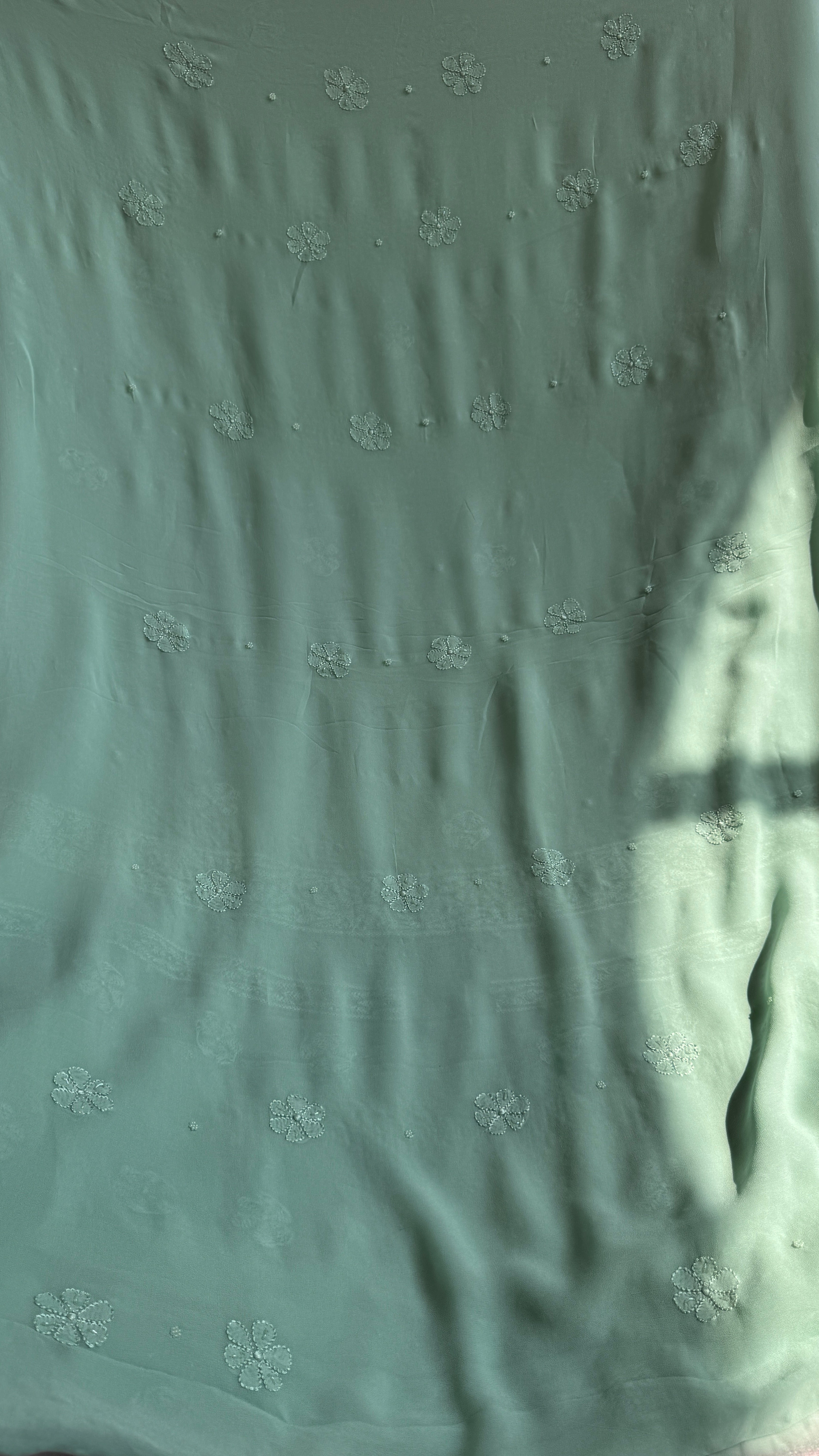 Viscose Length with Dupatta - Green