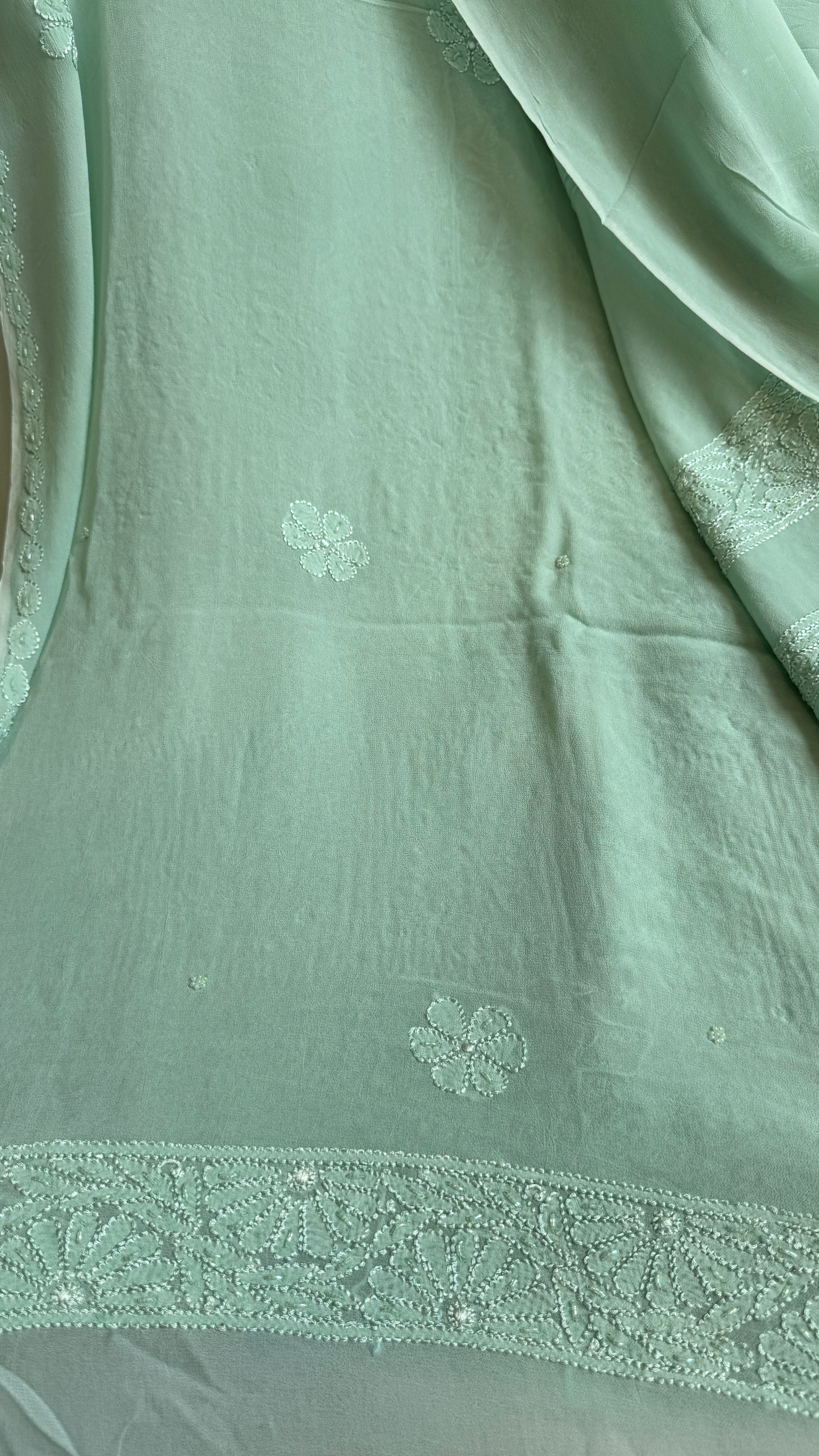 Viscose Length with Dupatta - Green