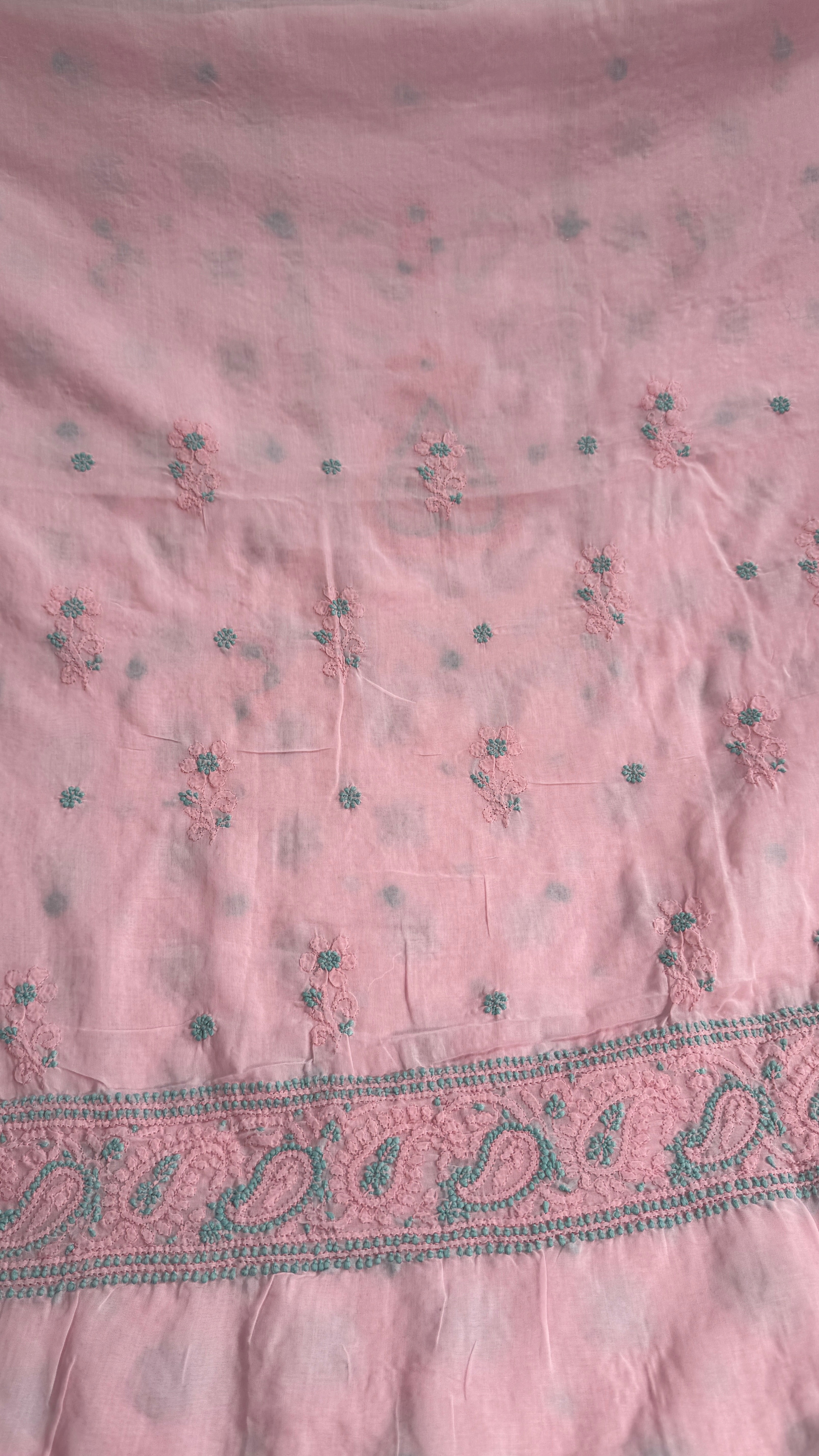 Handcrafted Lucknowi Chikankari Suit Set - Full Jaal - ARIAA CHIKANKARI