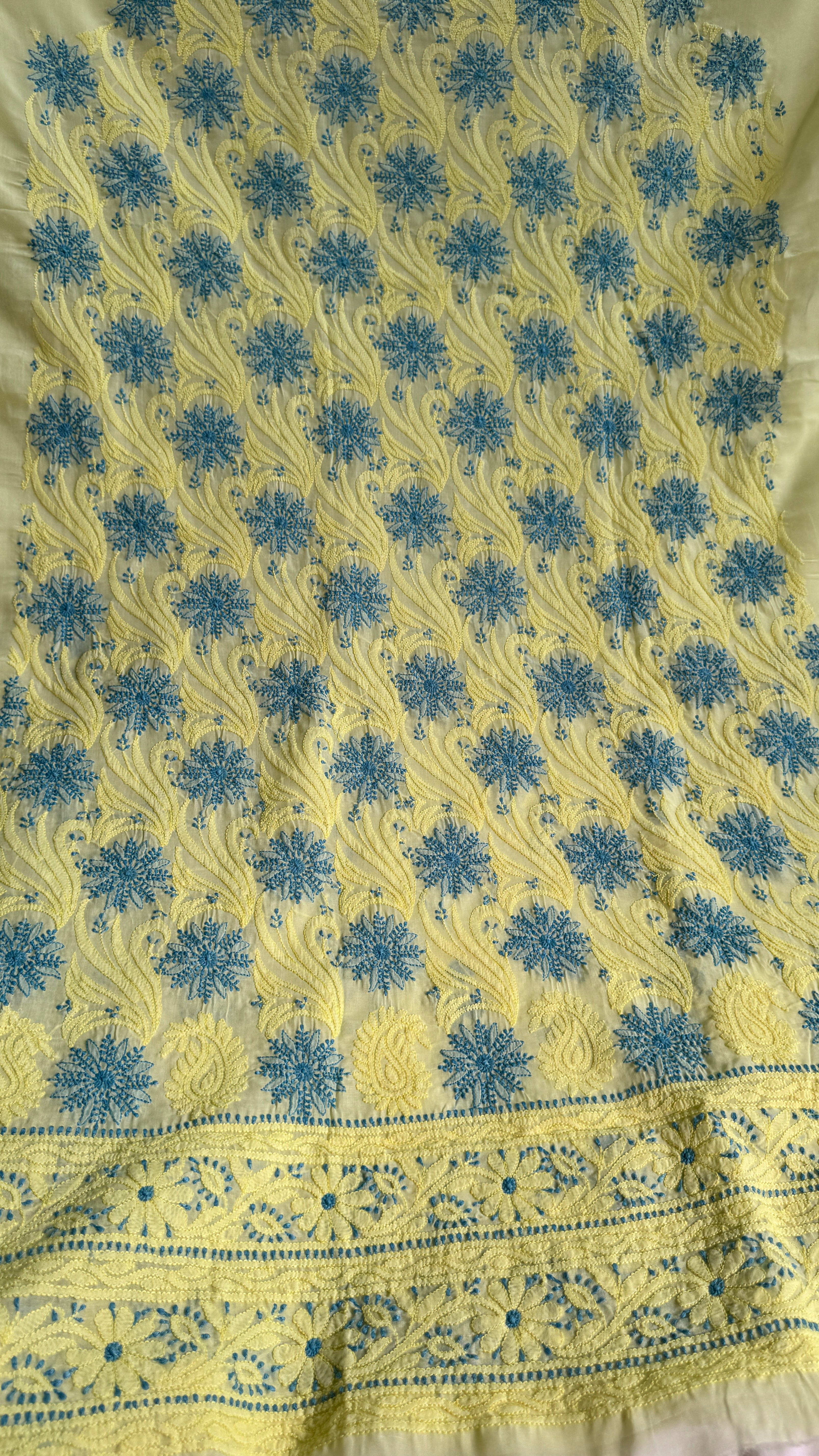 Handcrafted Lucknowi Chikankari Suit Set - Full Jaal - ARIAA CHIKANKARI