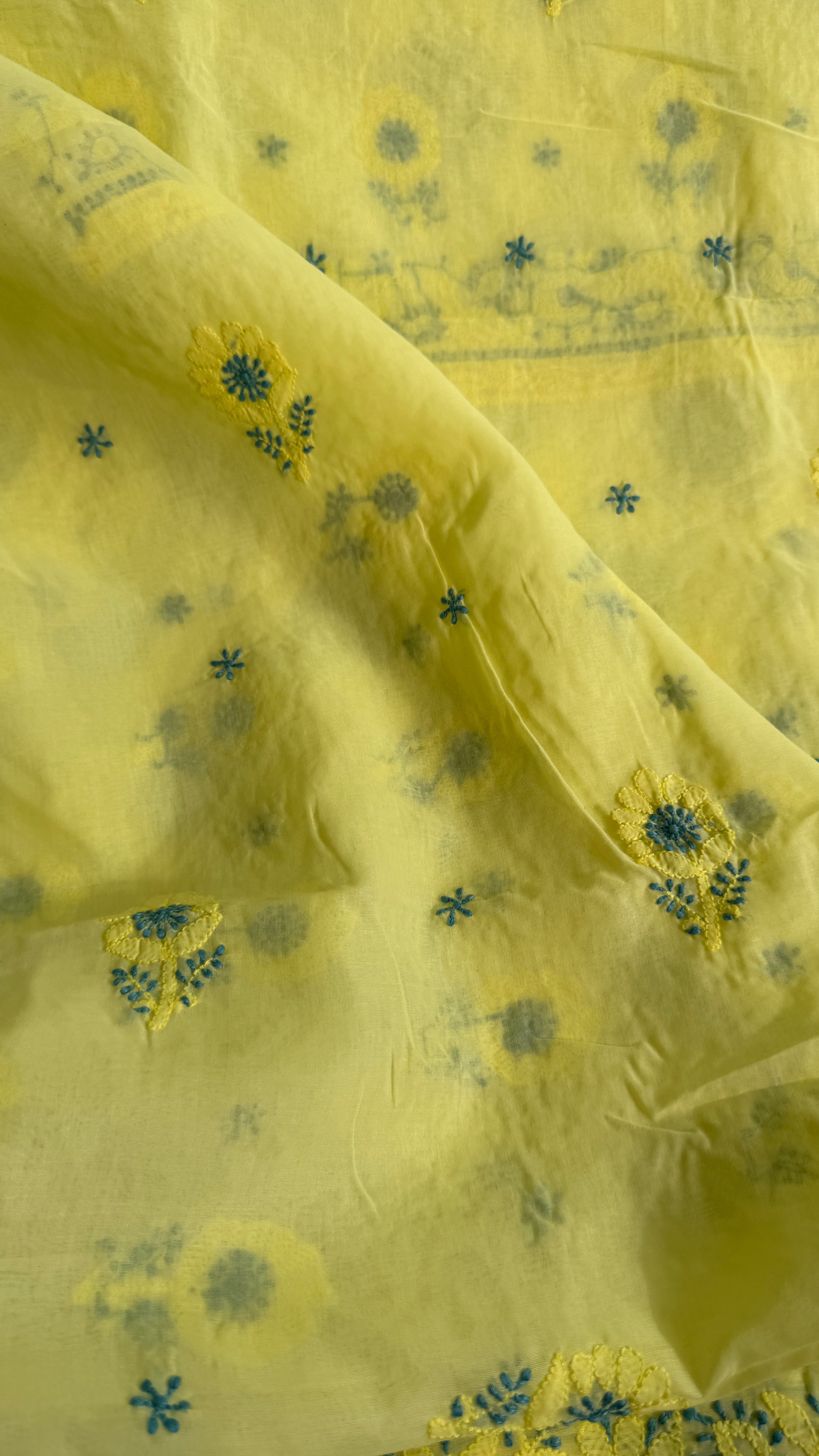Handcrafted Lucknowi Chikankari Suit Set - Full Jaal - ARIAA CHIKANKARI