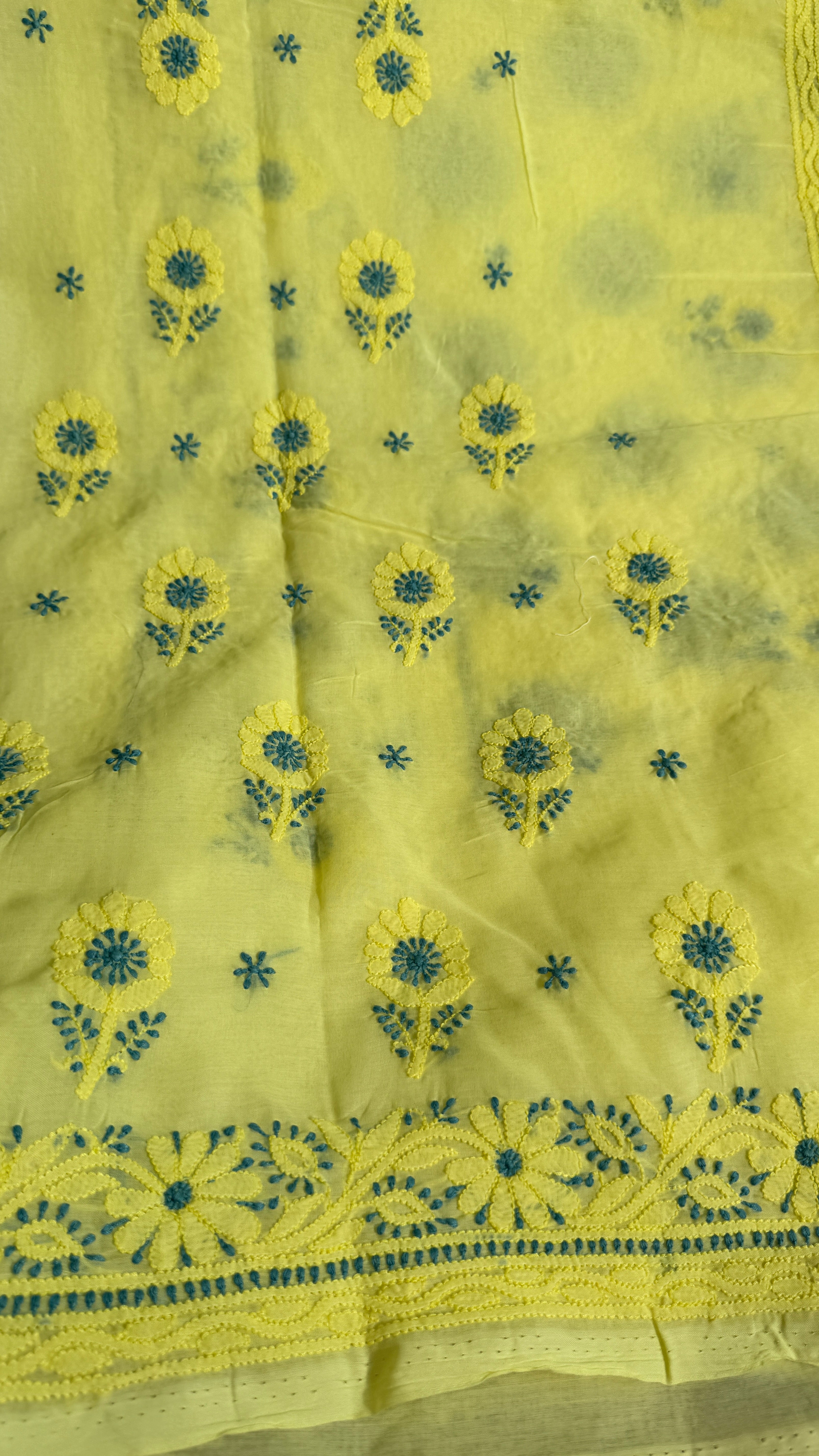 Handcrafted Lucknowi Chikankari Suit Set - Full Jaal - ARIAA CHIKANKARI