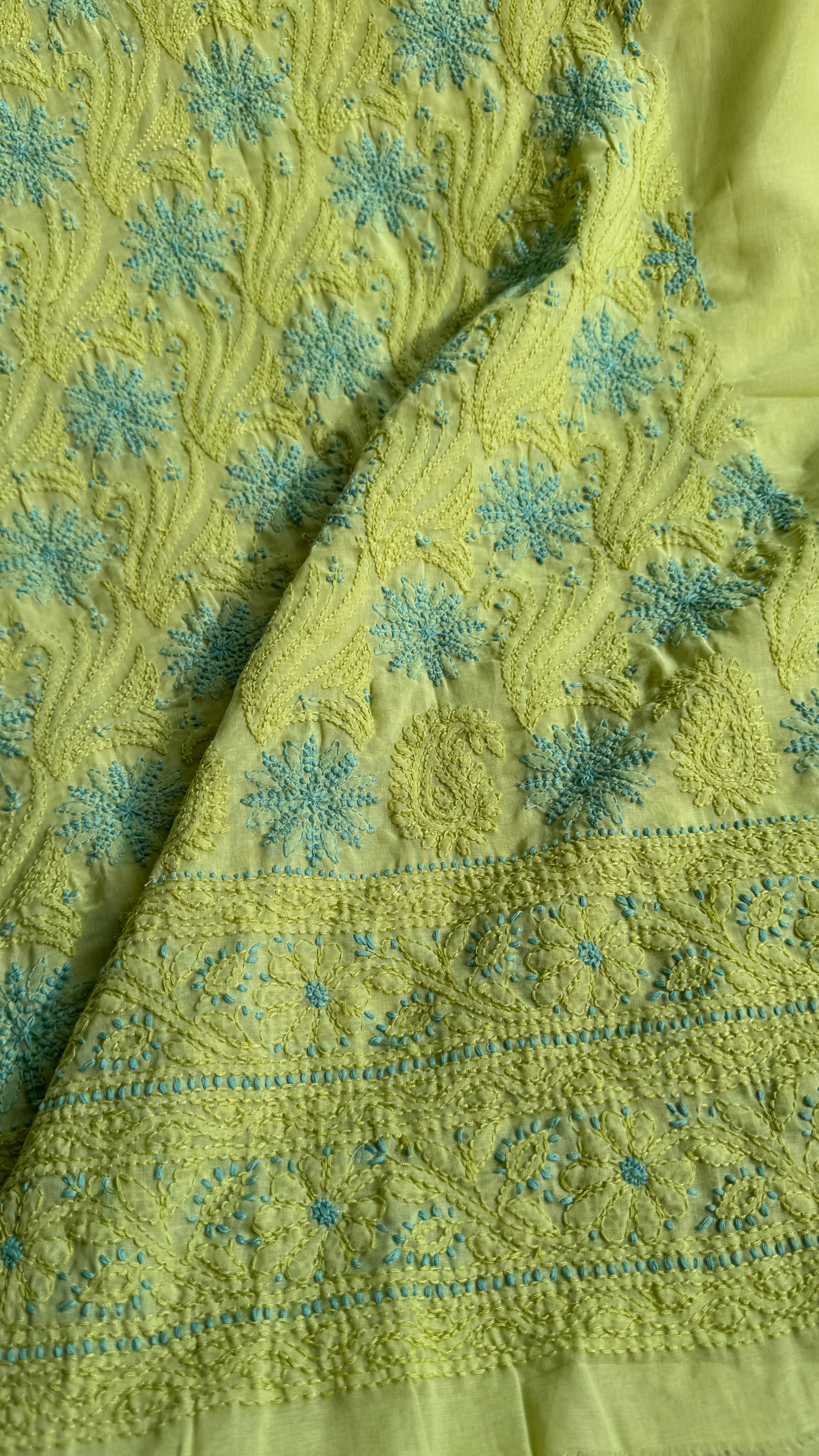 Handcrafted Lucknowi Chikankari Suit Set - Full Jaal - ARIAA CHIKANKARI