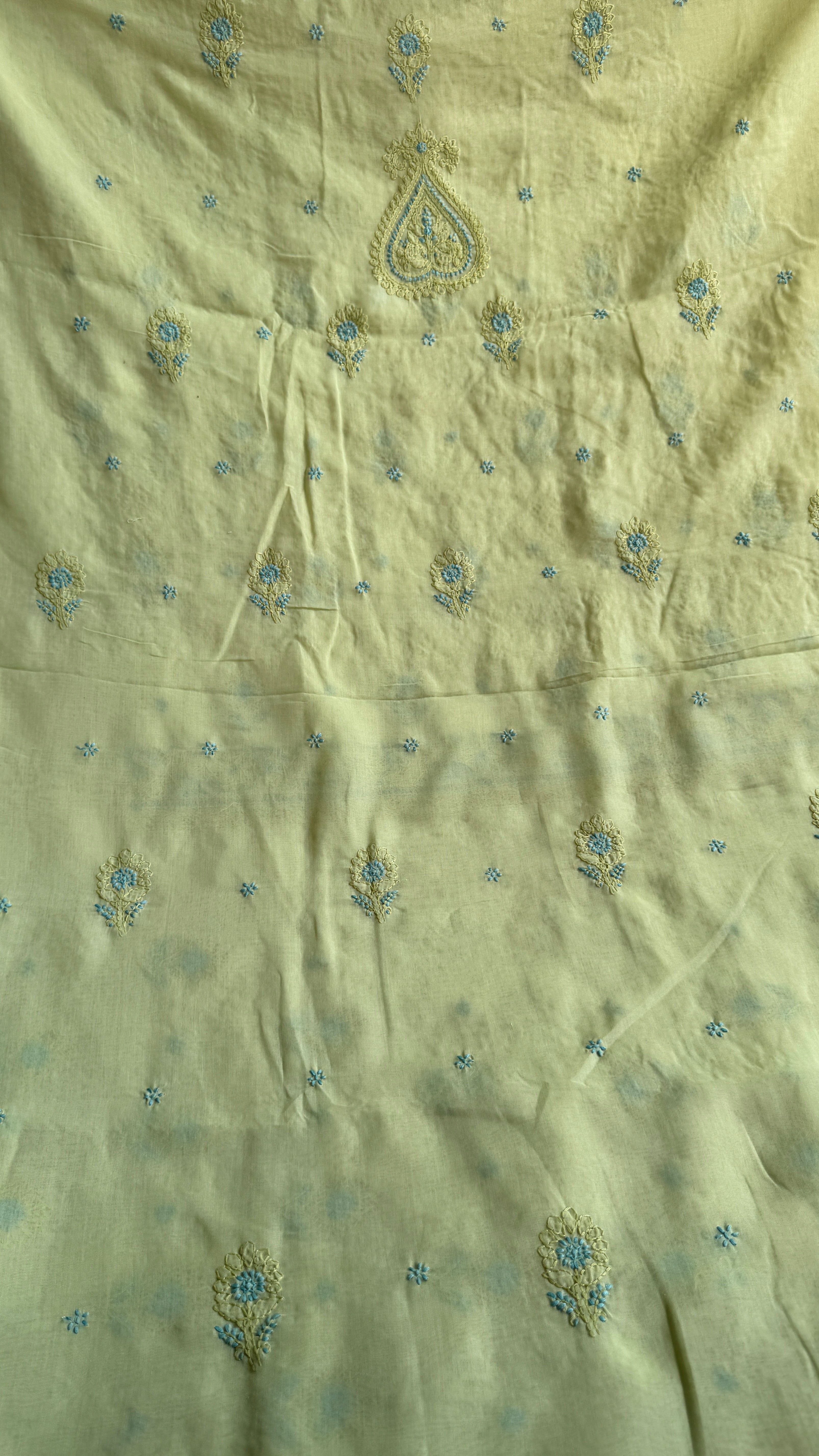 Handcrafted Lucknowi Chikankari Suit Set - Full Jaal - ARIAA CHIKANKARI