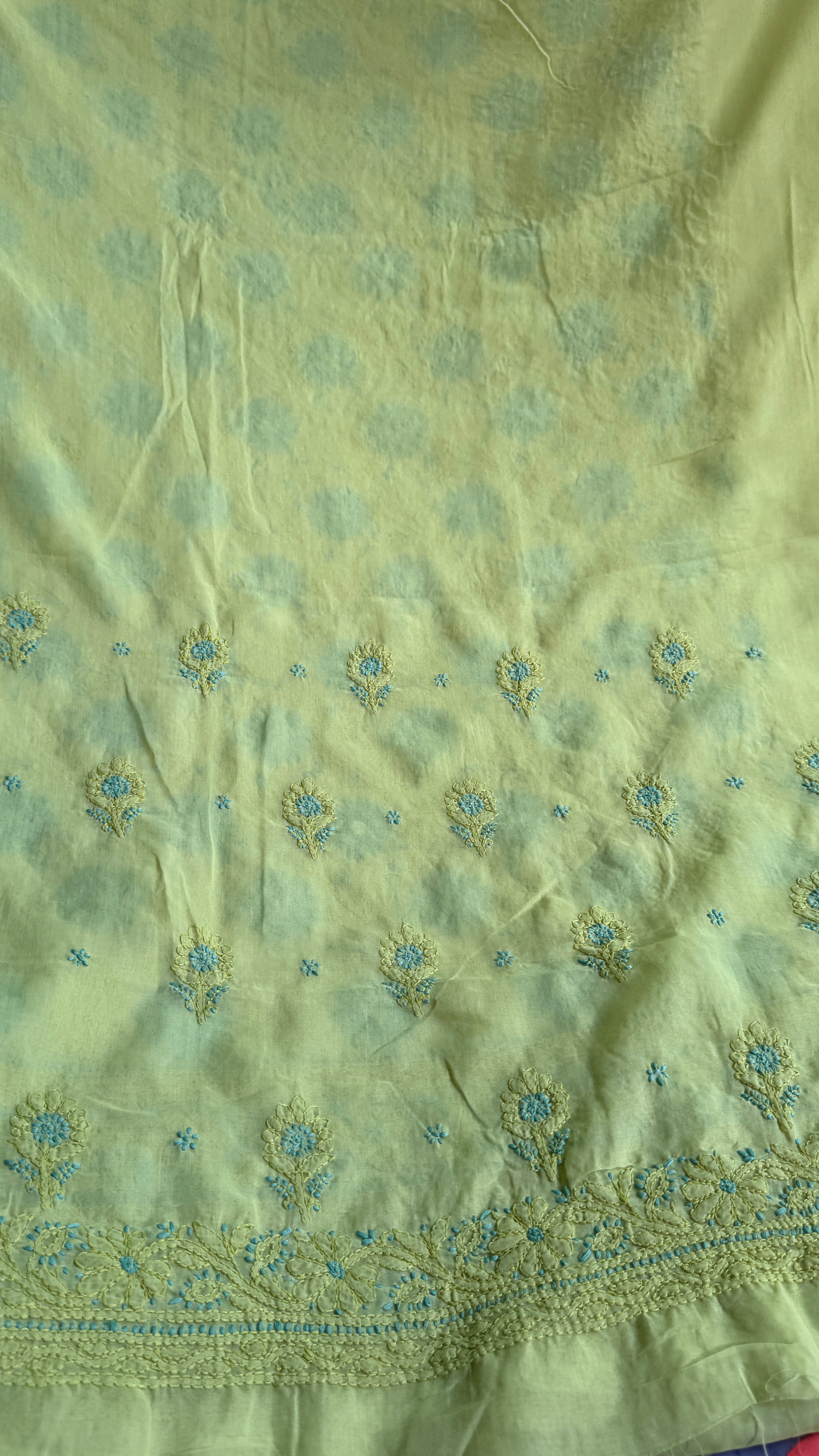 Handcrafted Lucknowi Chikankari Suit Set - Full Jaal - ARIAA CHIKANKARI