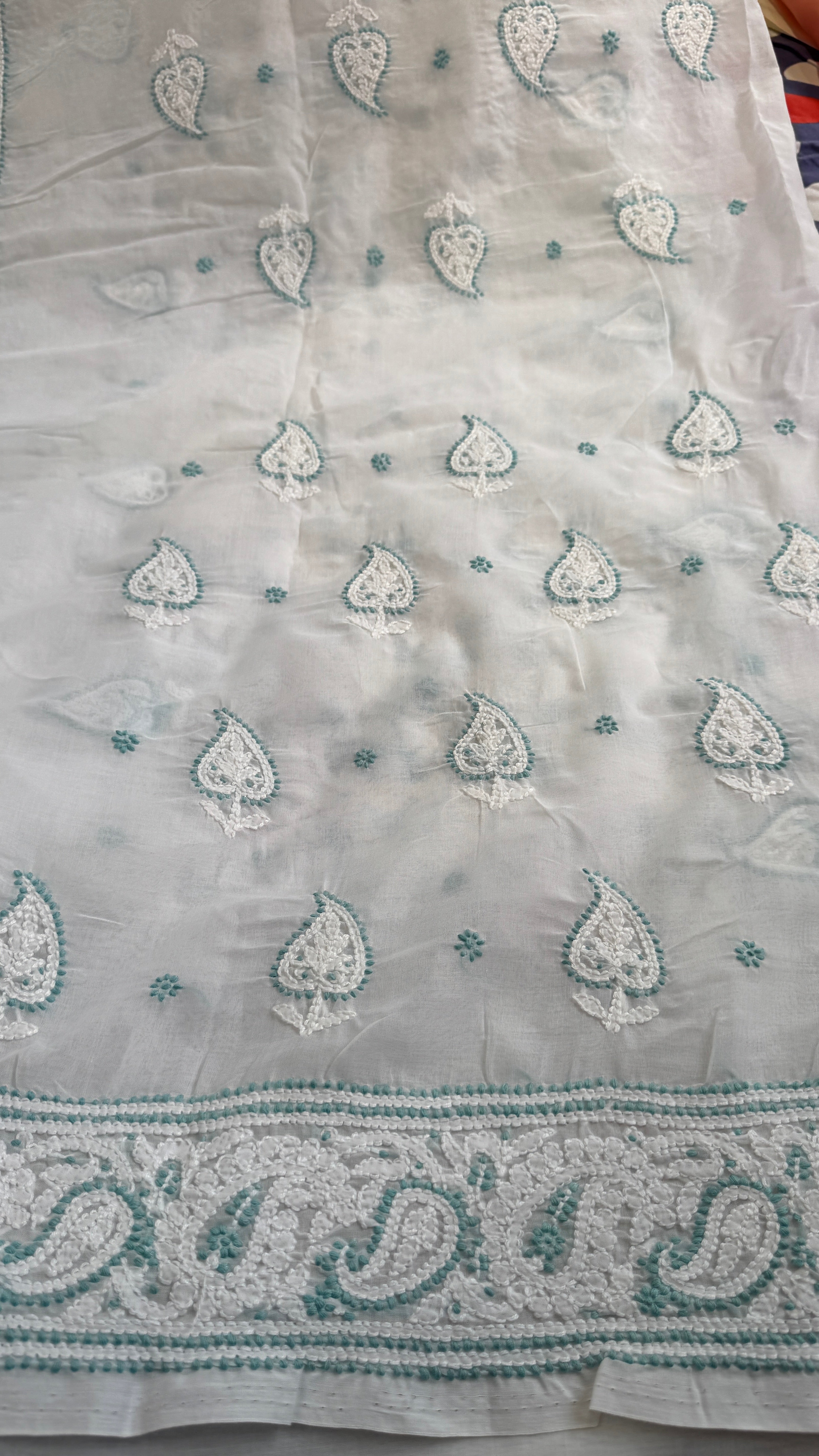 Handcrafted Lucknowi Chikankari Suit Set - Full Jaal - ARIAA CHIKANKARI