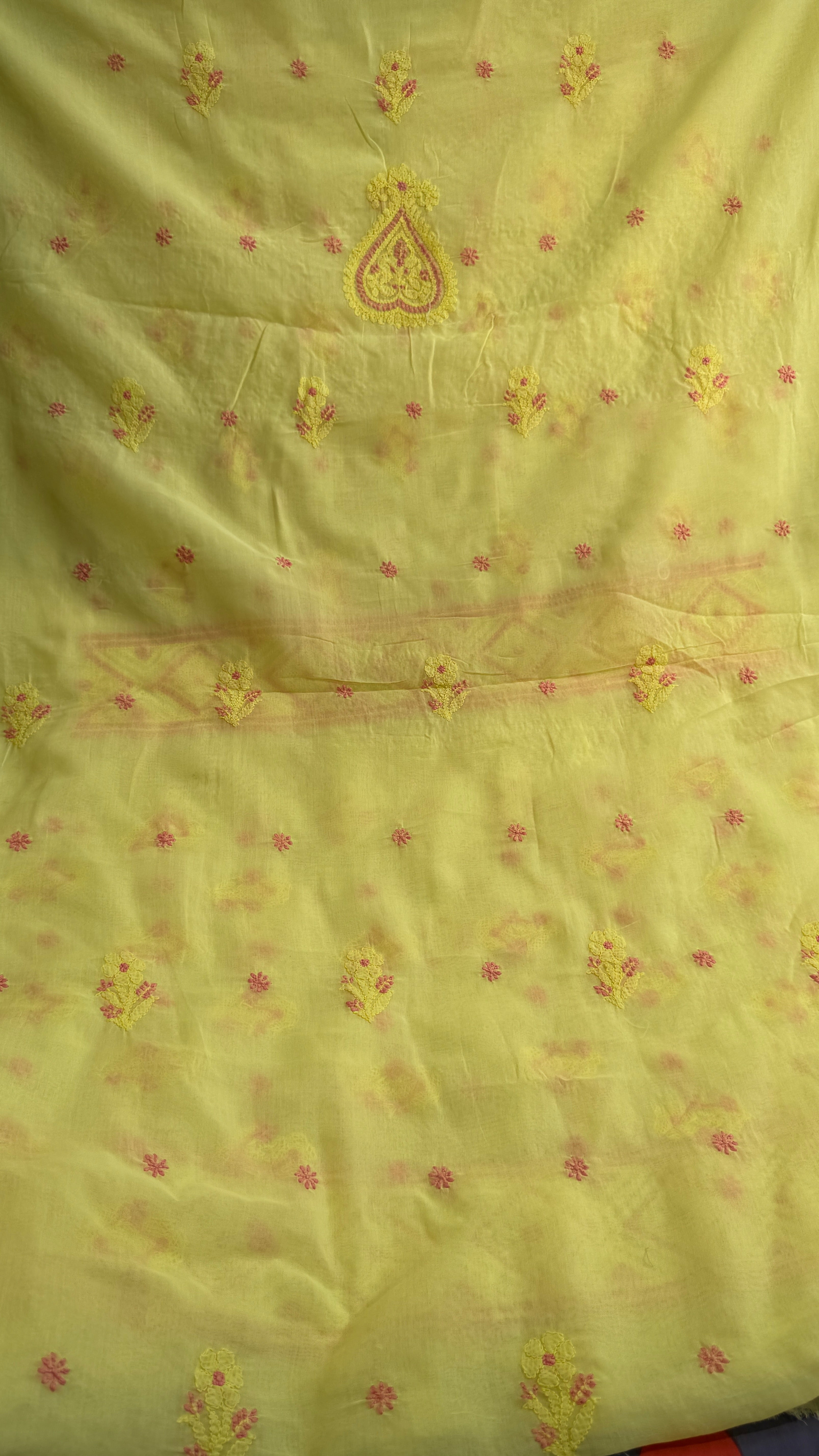 Handcrafted Lucknowi Chikankari Suit Set - Full Jaal - ARIAA CHIKANKARI