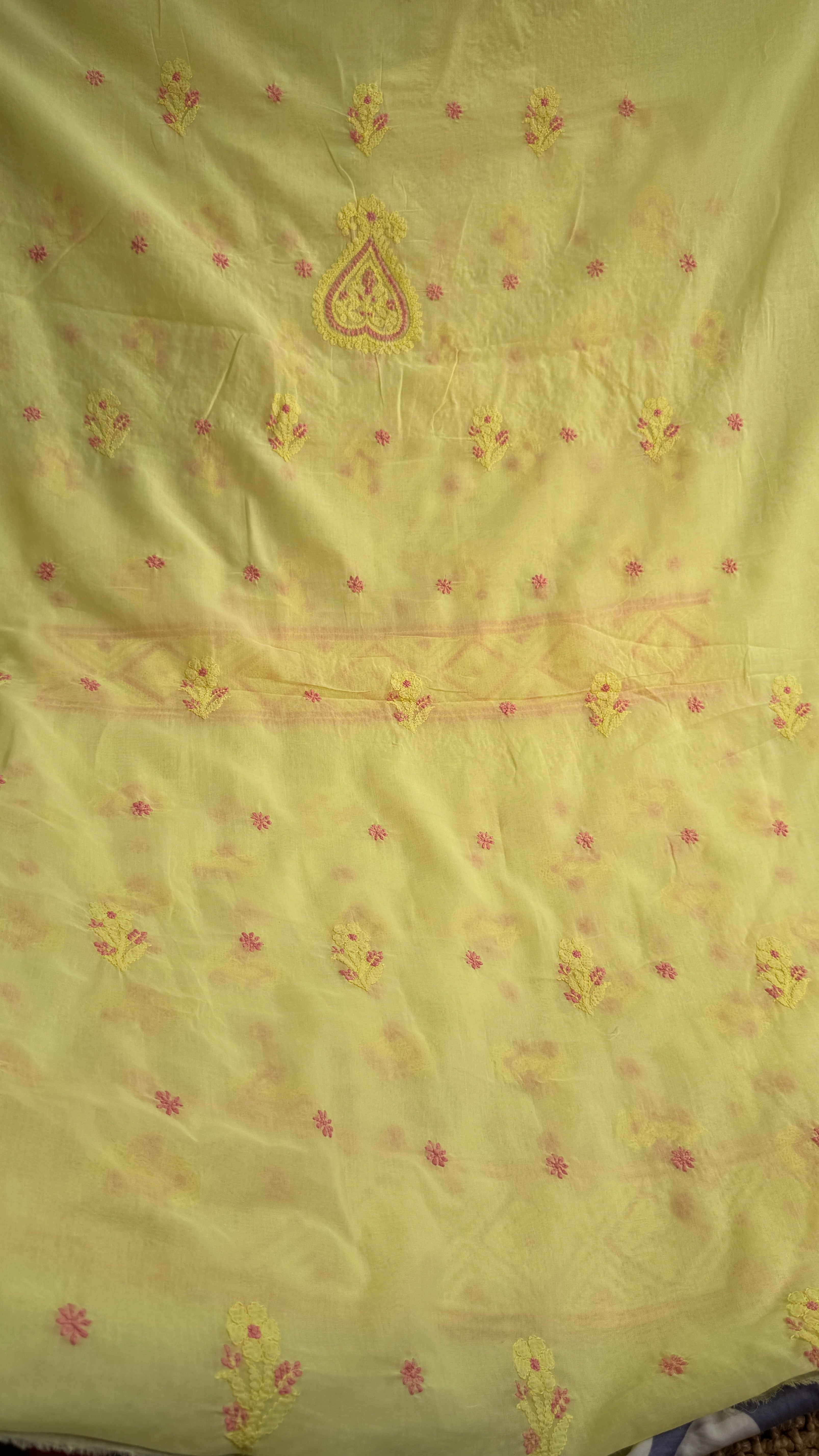 Handcrafted Lucknowi Chikankari Suit Set - Full Jaal - ARIAA CHIKANKARI
