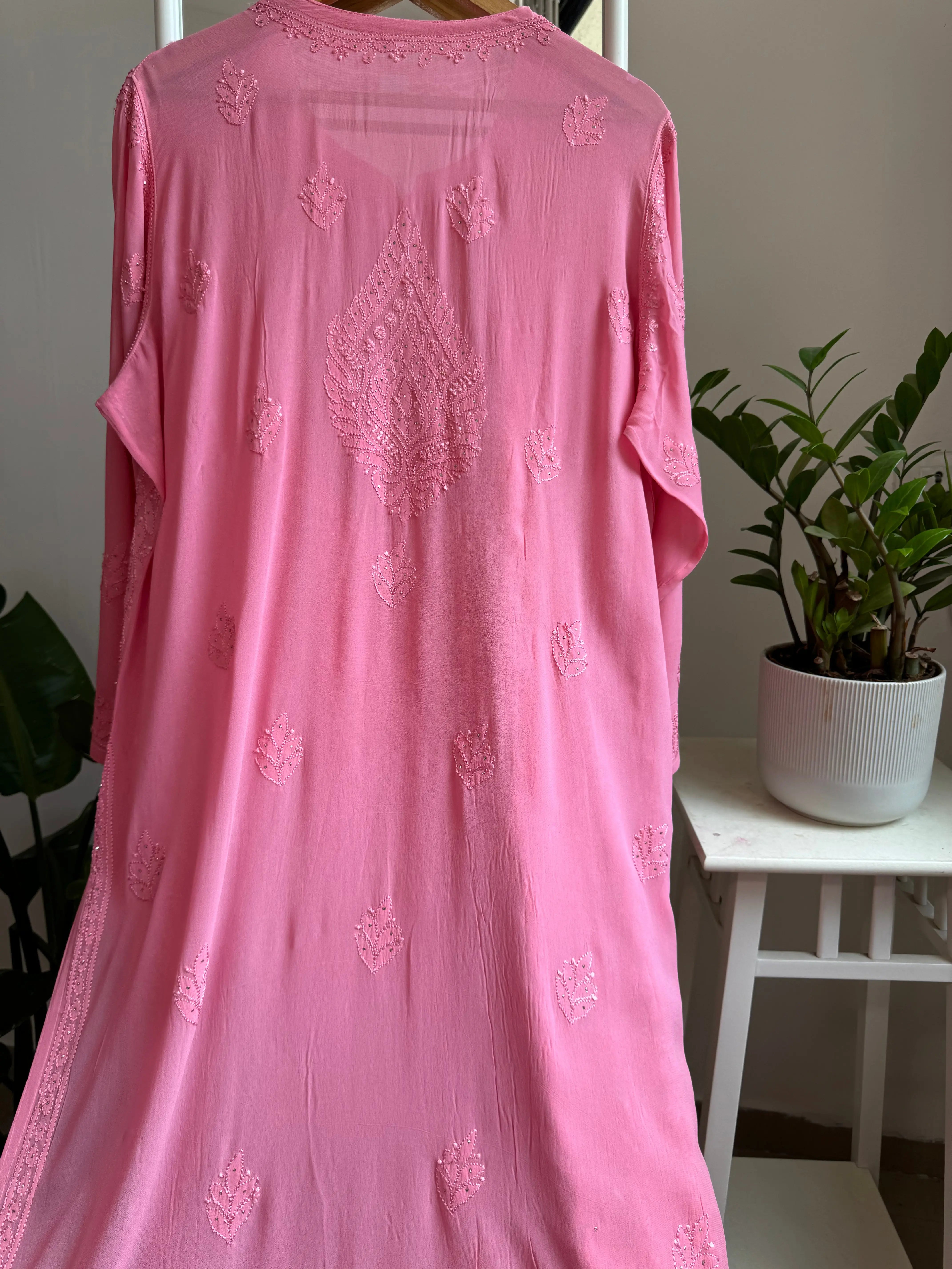 Viscose Kurti with Mukaish Work - Rosewood ARIAA CHIKANKARI 