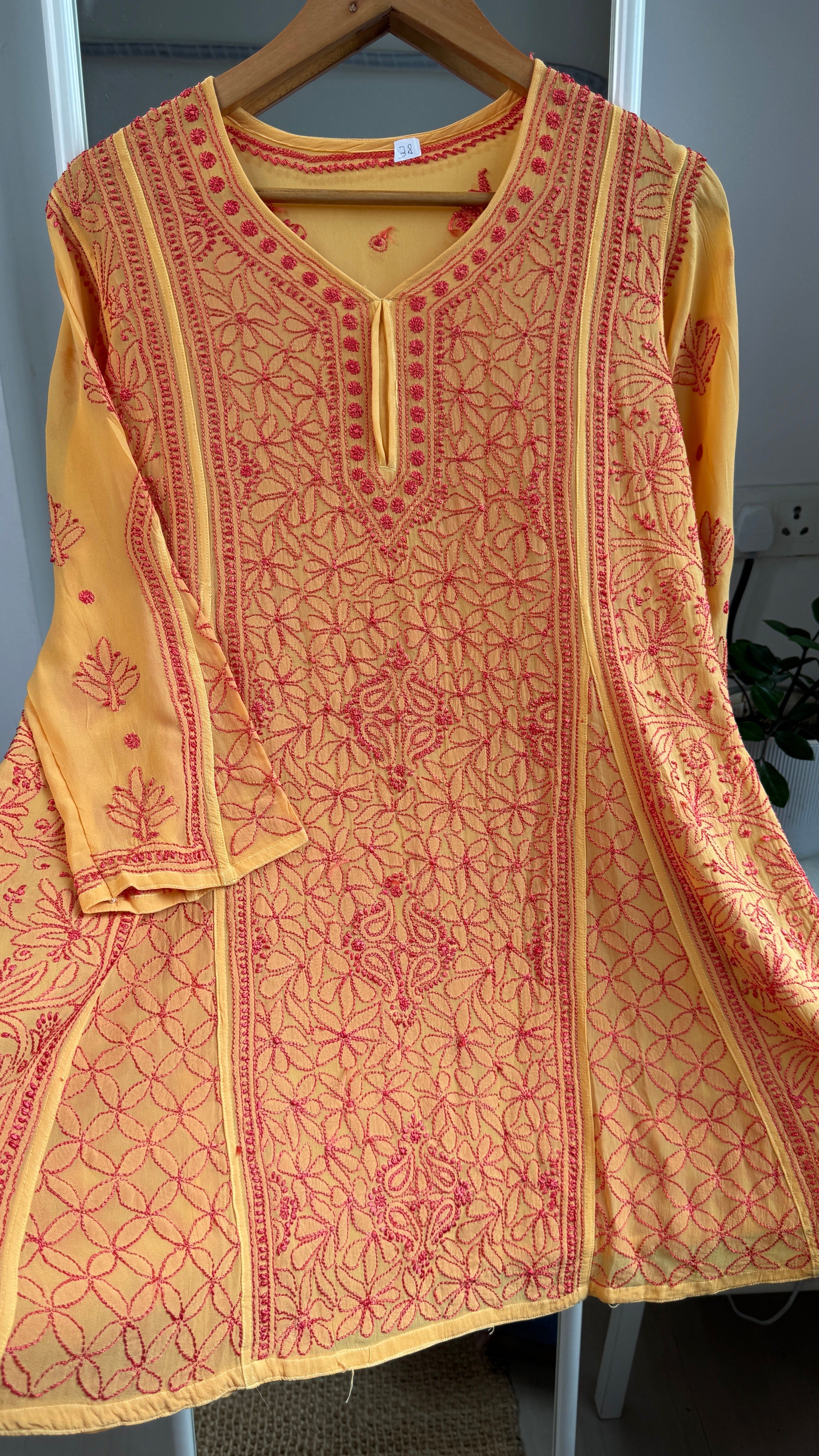Viscose Chikankari Short Anarkali - Multi - Sahar Collection