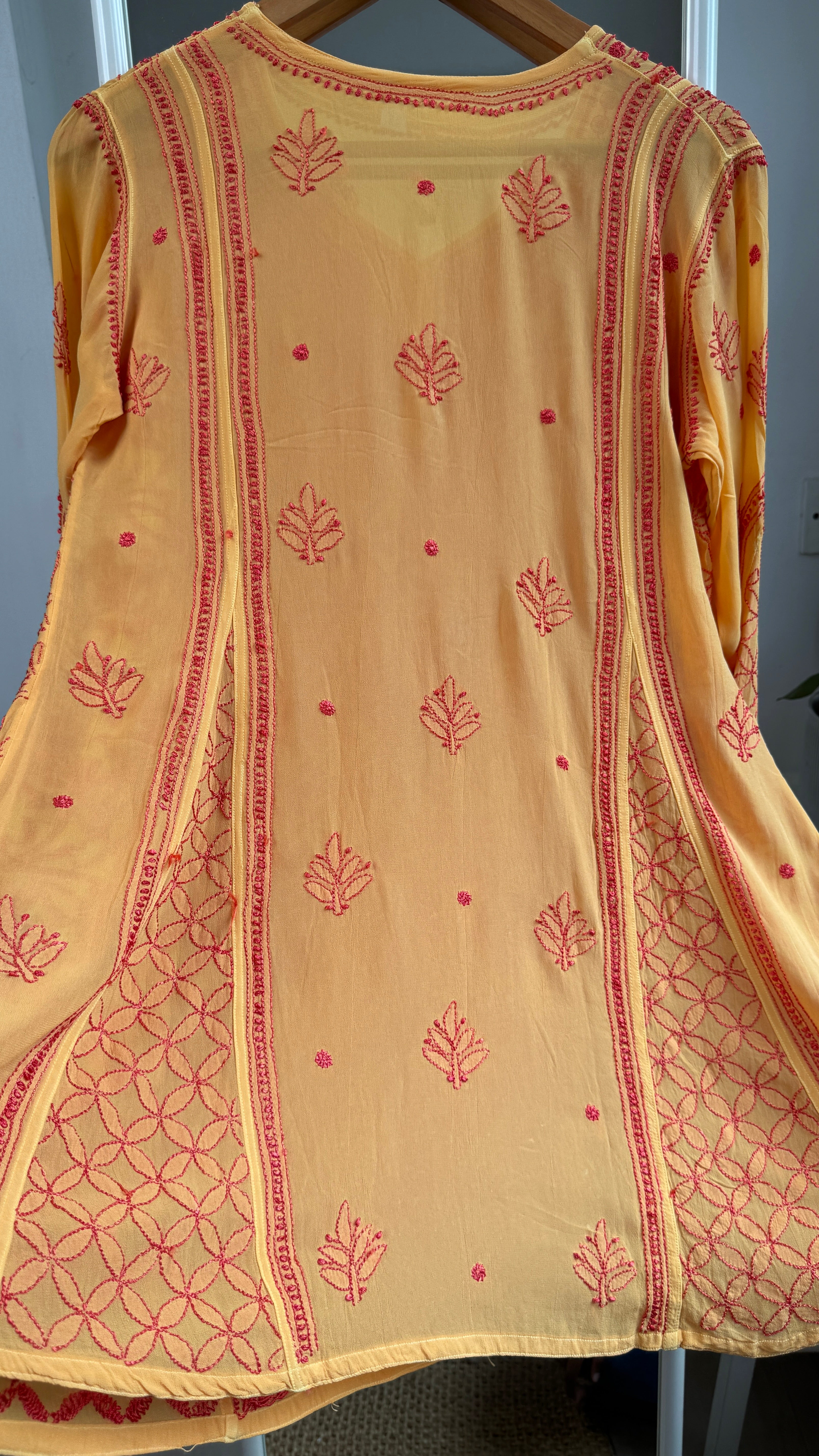 Viscose Chikankari Short Anarkali - Multi - Sahar Collection