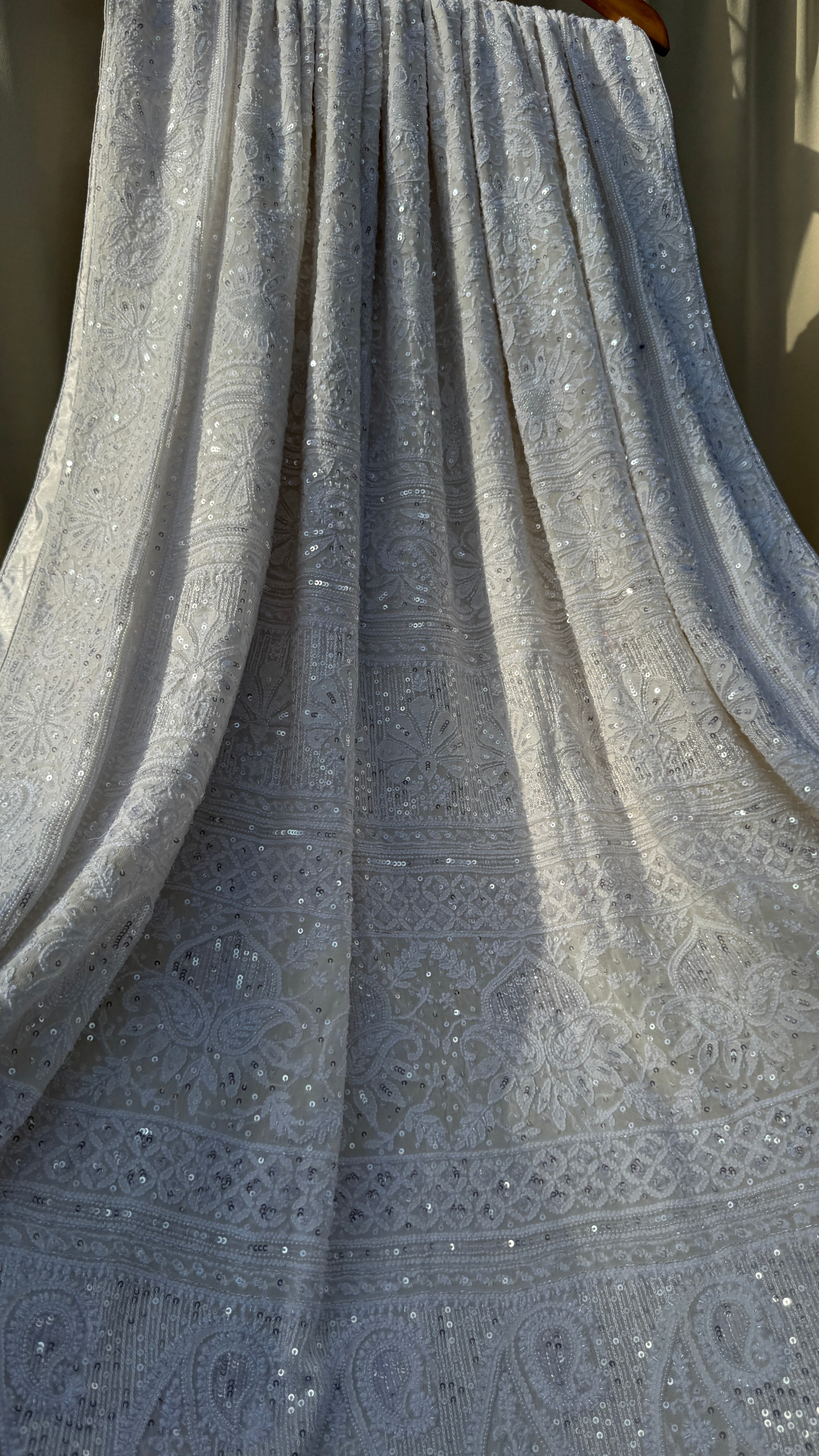 Pure Georgette Chikankari Saree