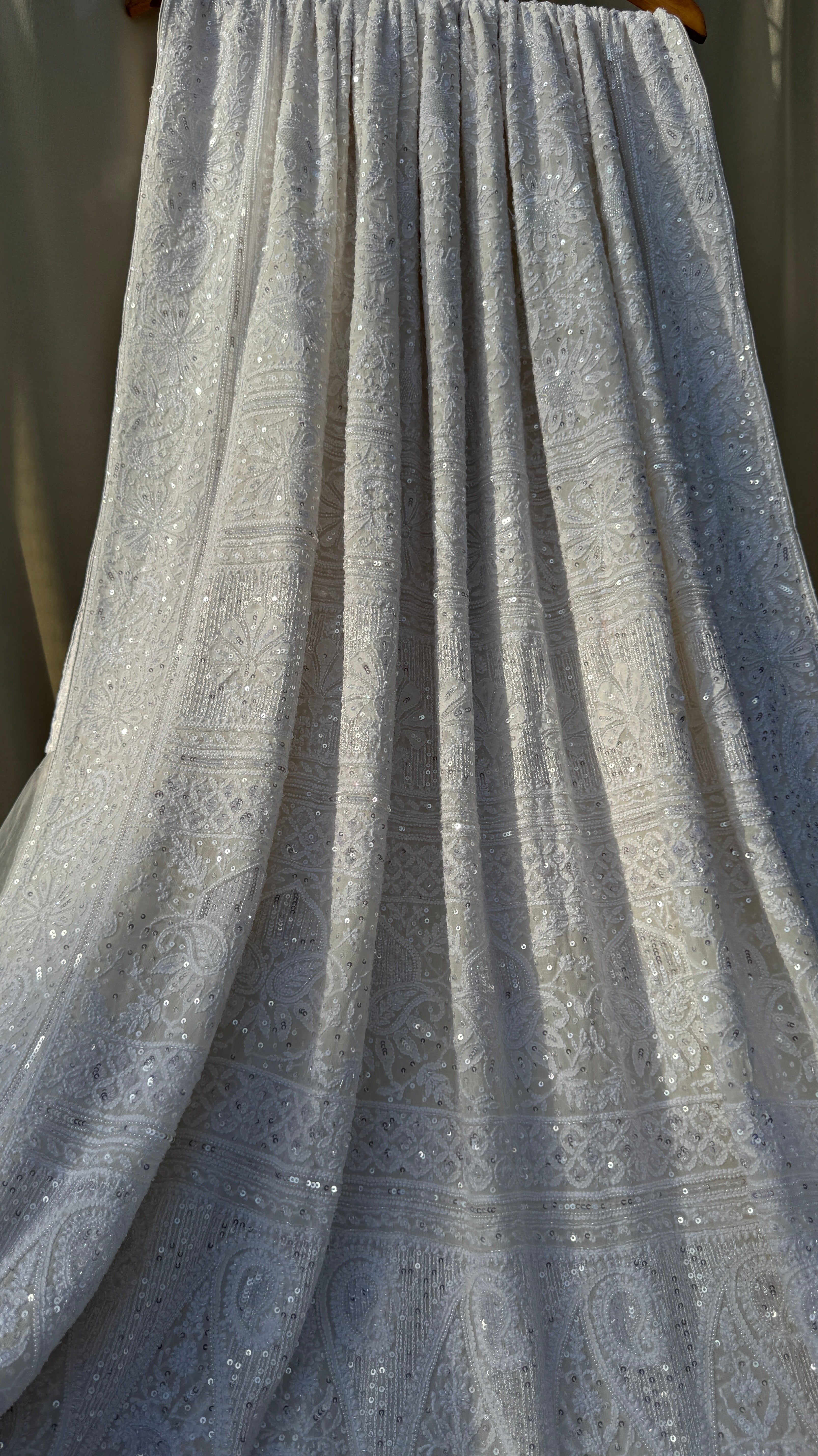 Pure Georgette Chikankari Saree