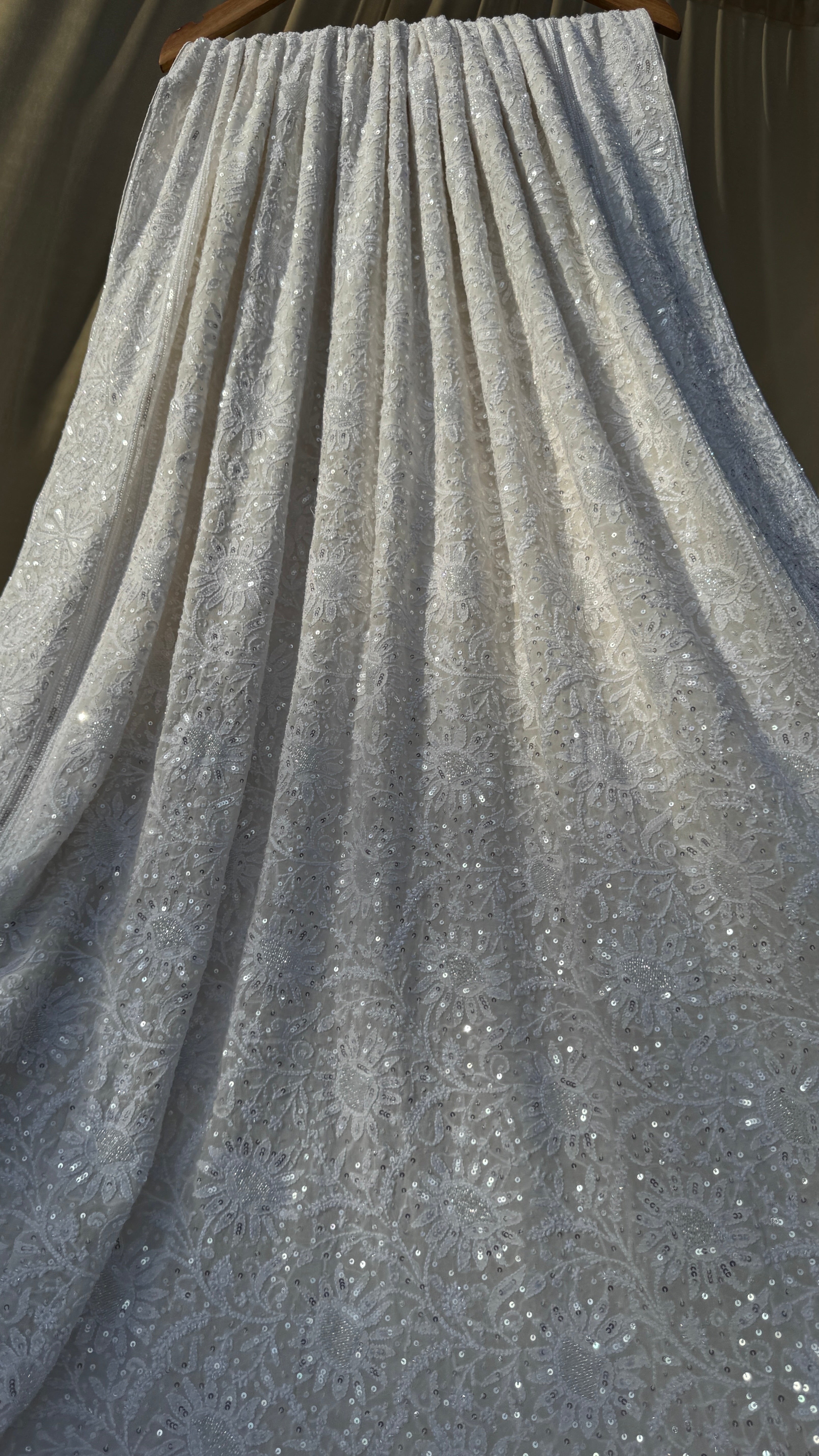 Pure Georgette Chikankari Saree