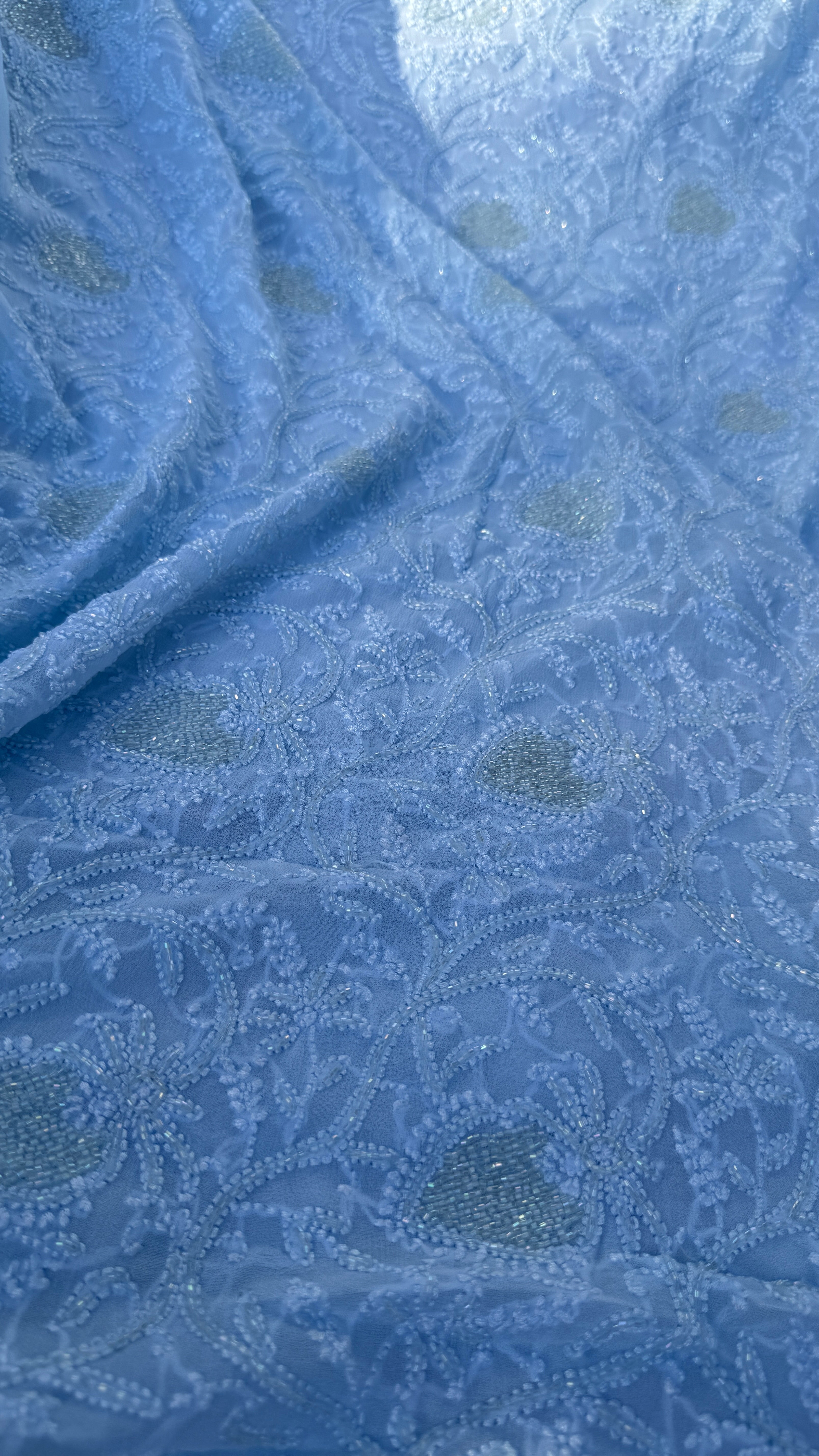 Viscose Length with Dupatta - Blue