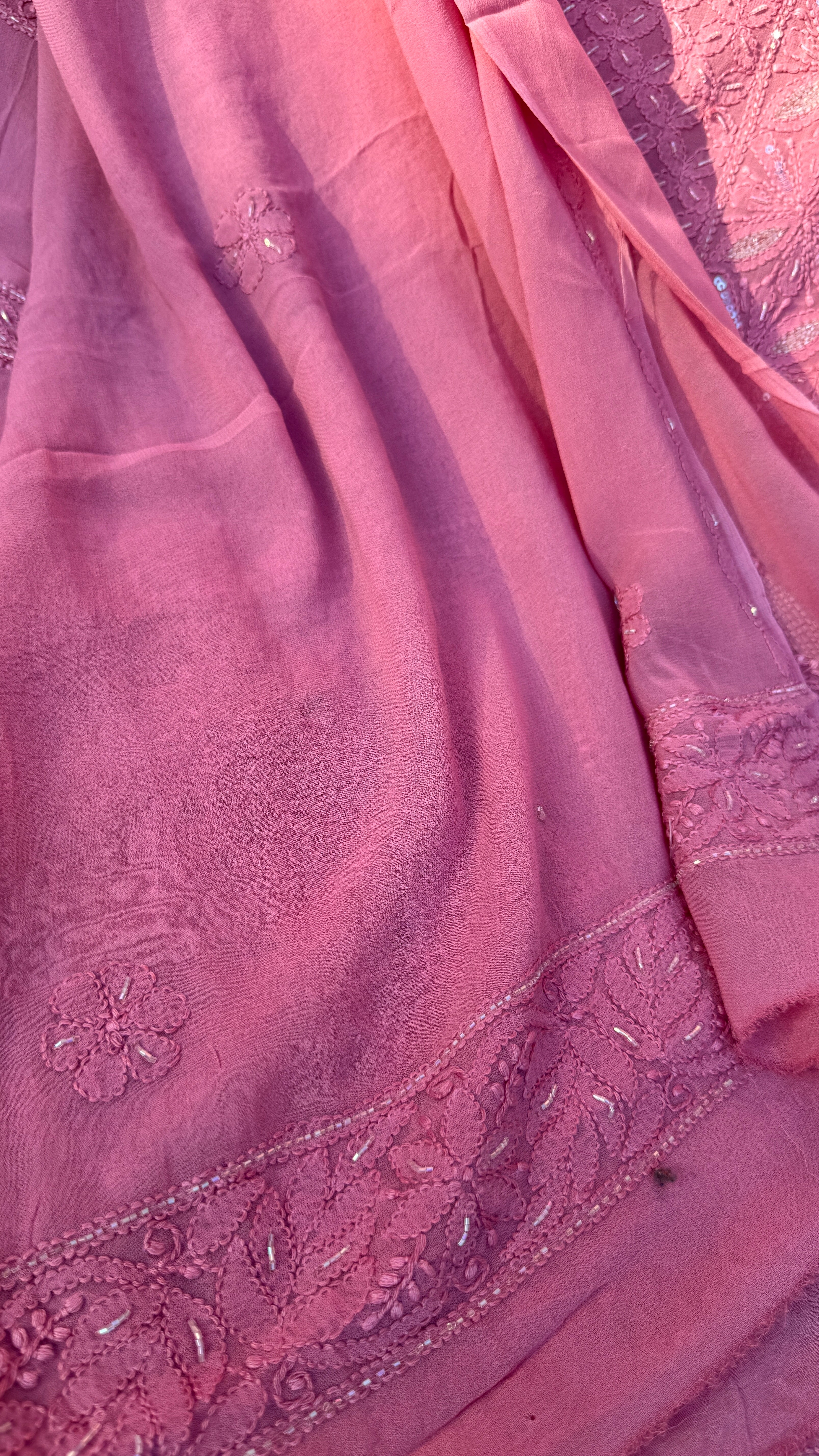 Viscose Length with Dupatta - Rosewood