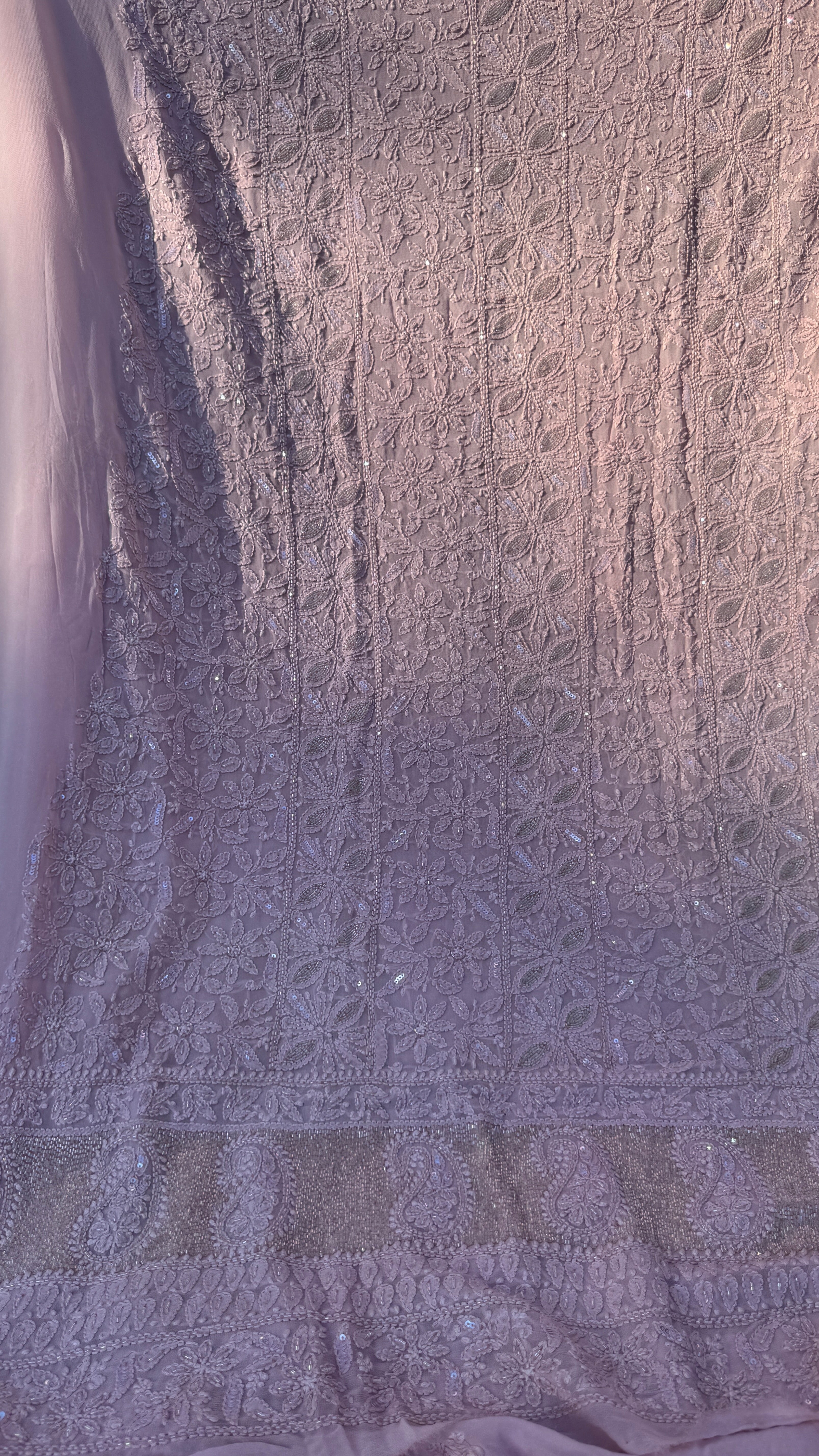 Viscose Length with Dupatta - Onion Pink