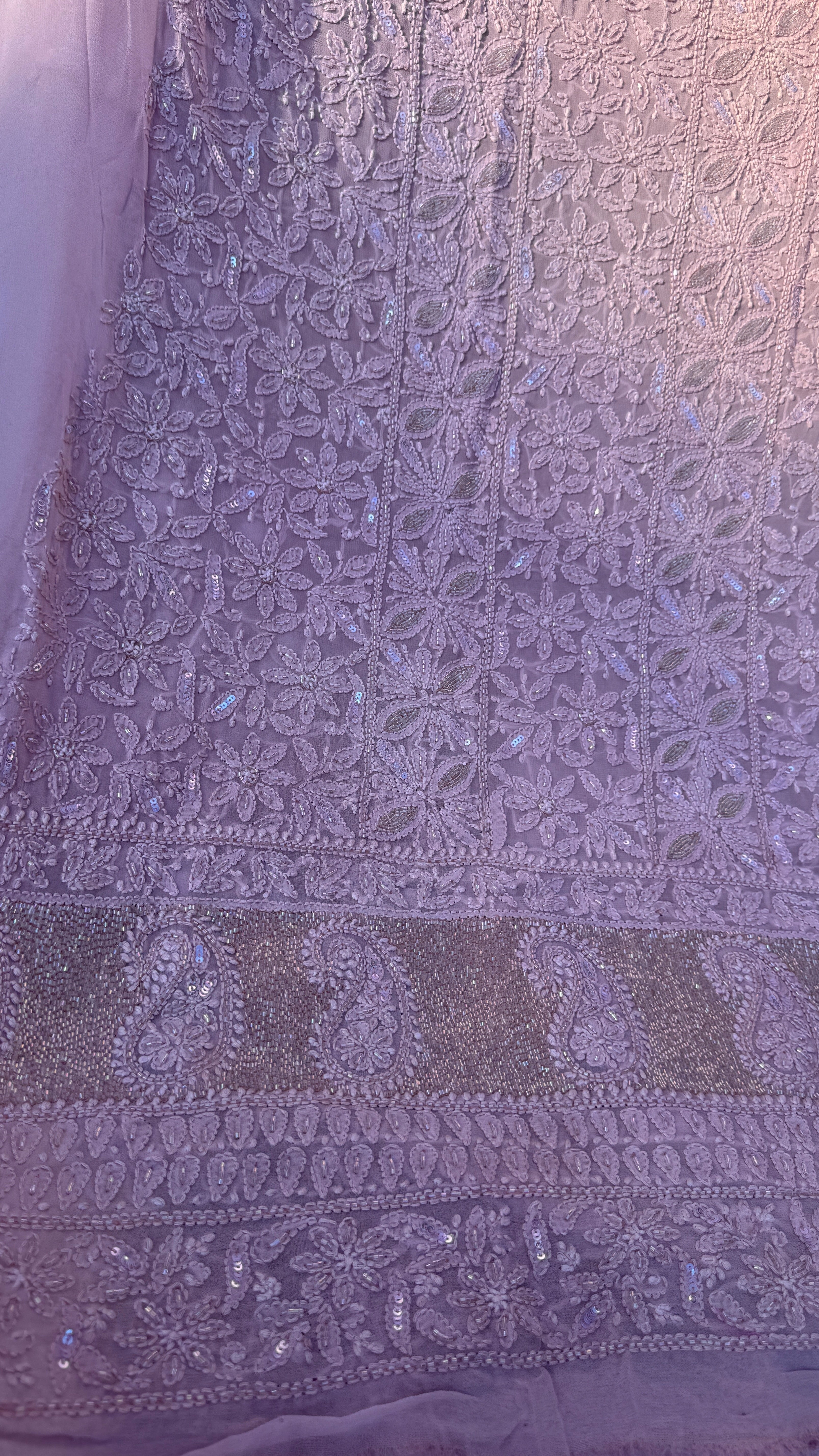 Viscose Length with Dupatta - Onion Pink
