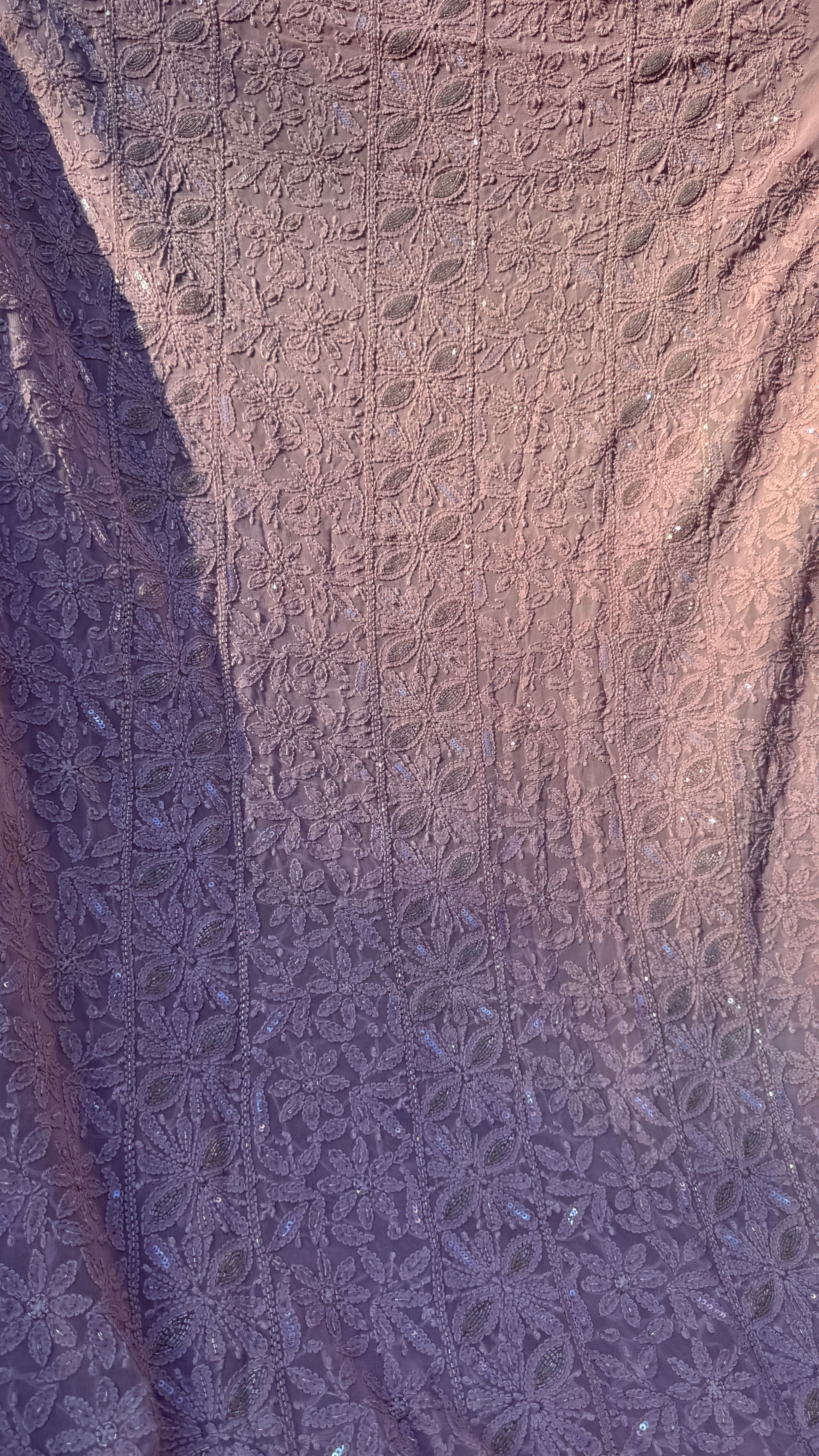 Viscose Length with Dupatta - Onion Pink