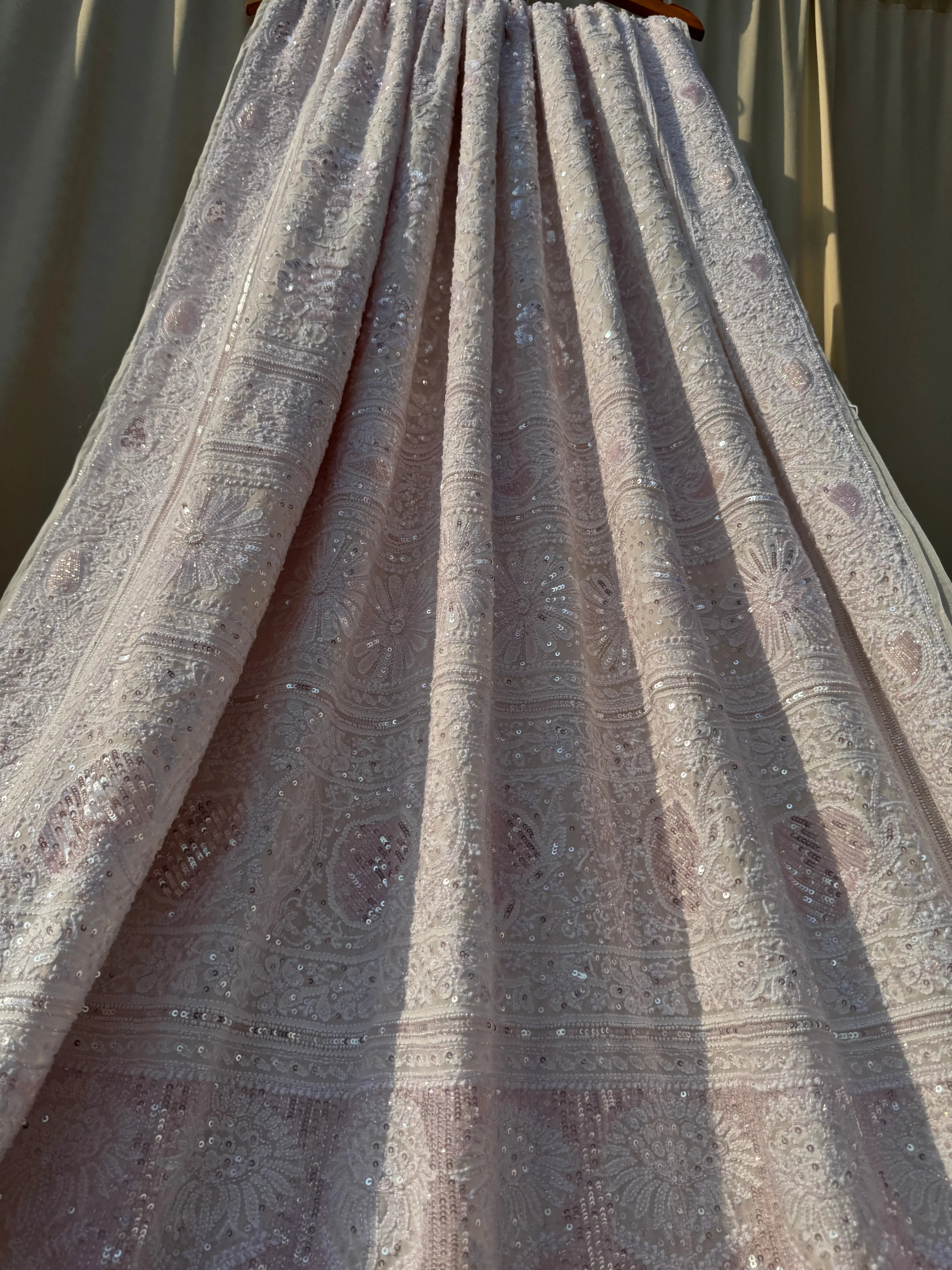 Pure Georgette Chikankari Saree ARIAA CHIKANKARI 