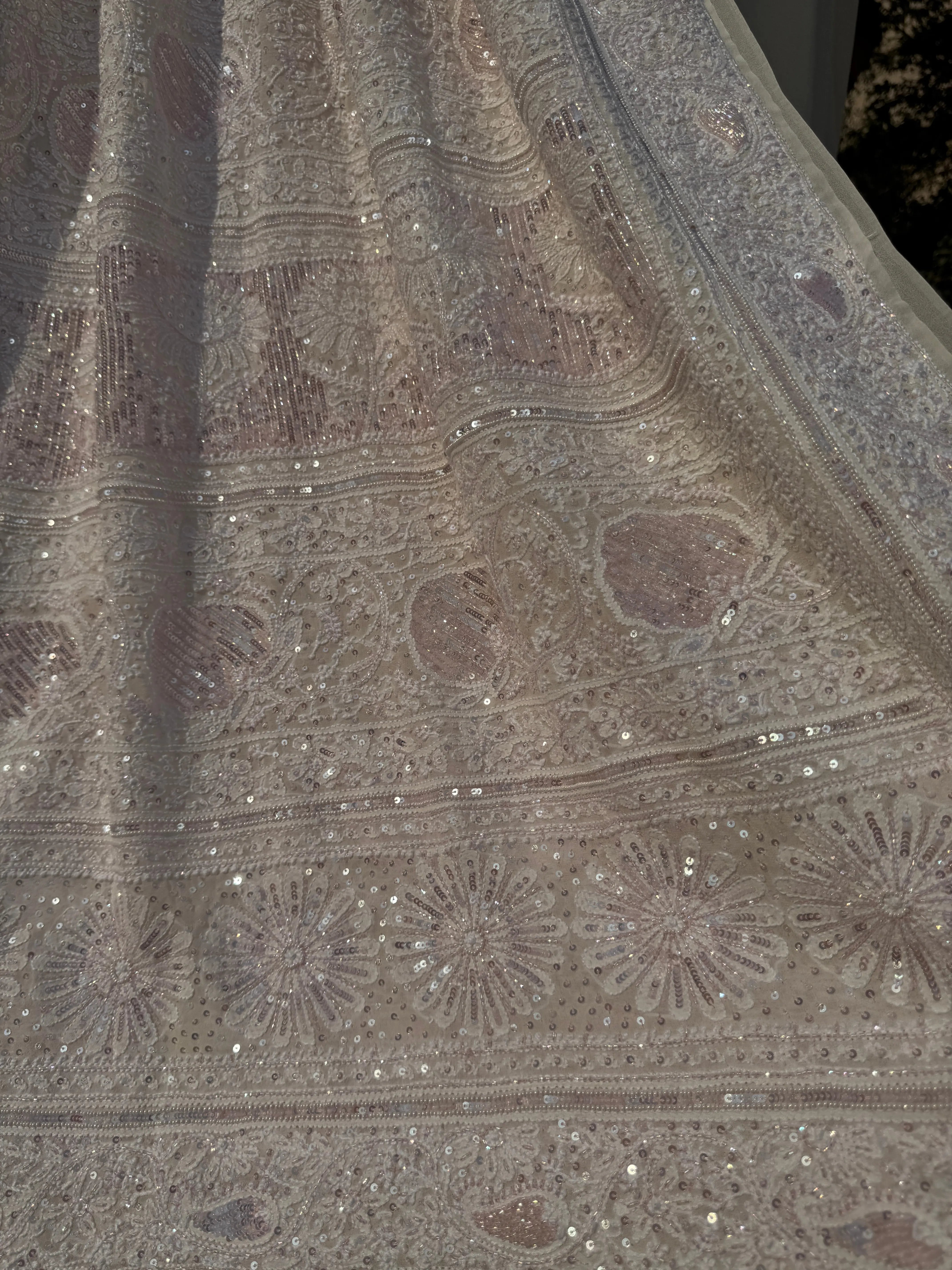 Pure Georgette Chikankari Saree ARIAA CHIKANKARI 