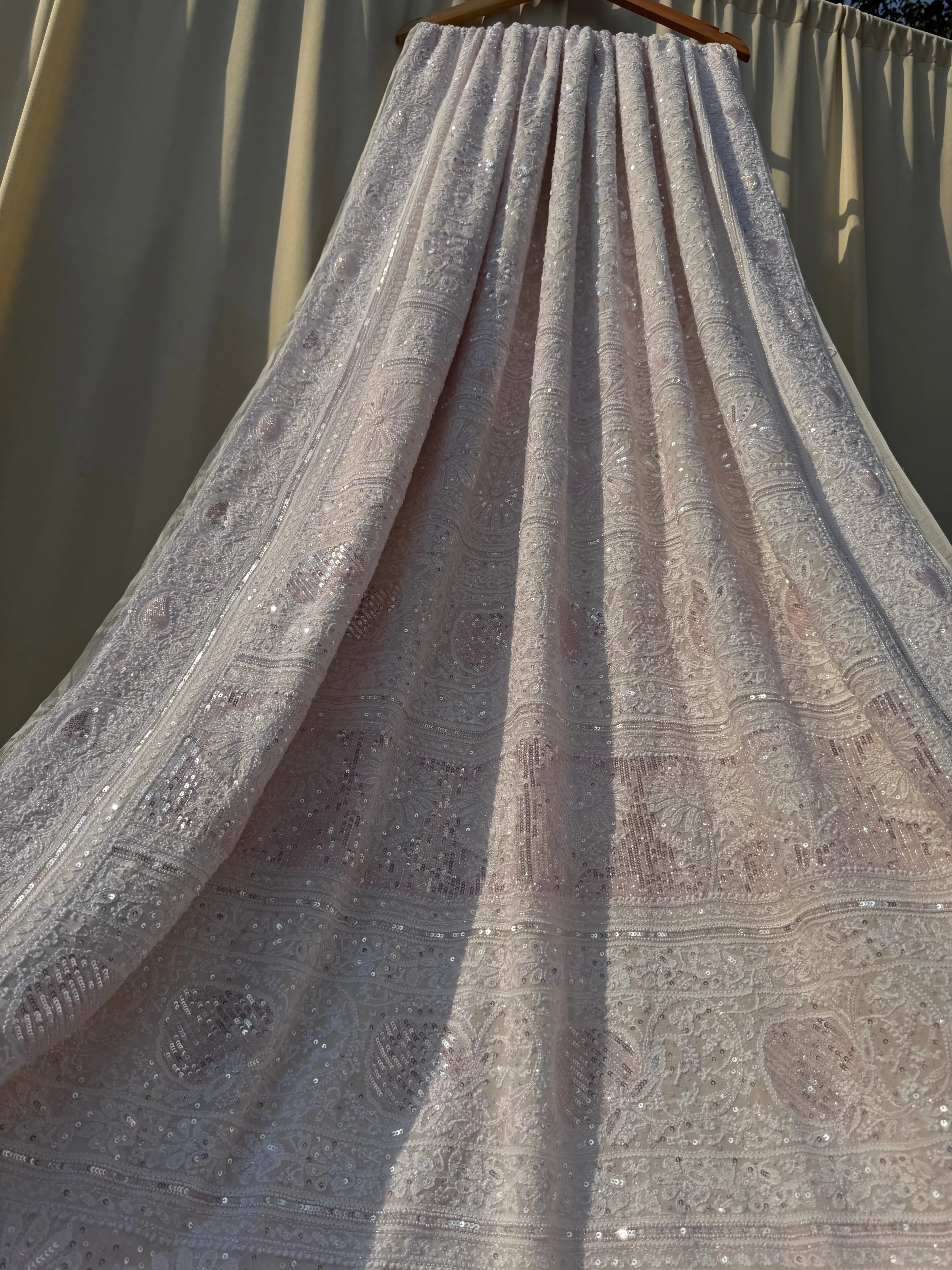 Pure Georgette Chikankari Saree ARIAA CHIKANKARI 