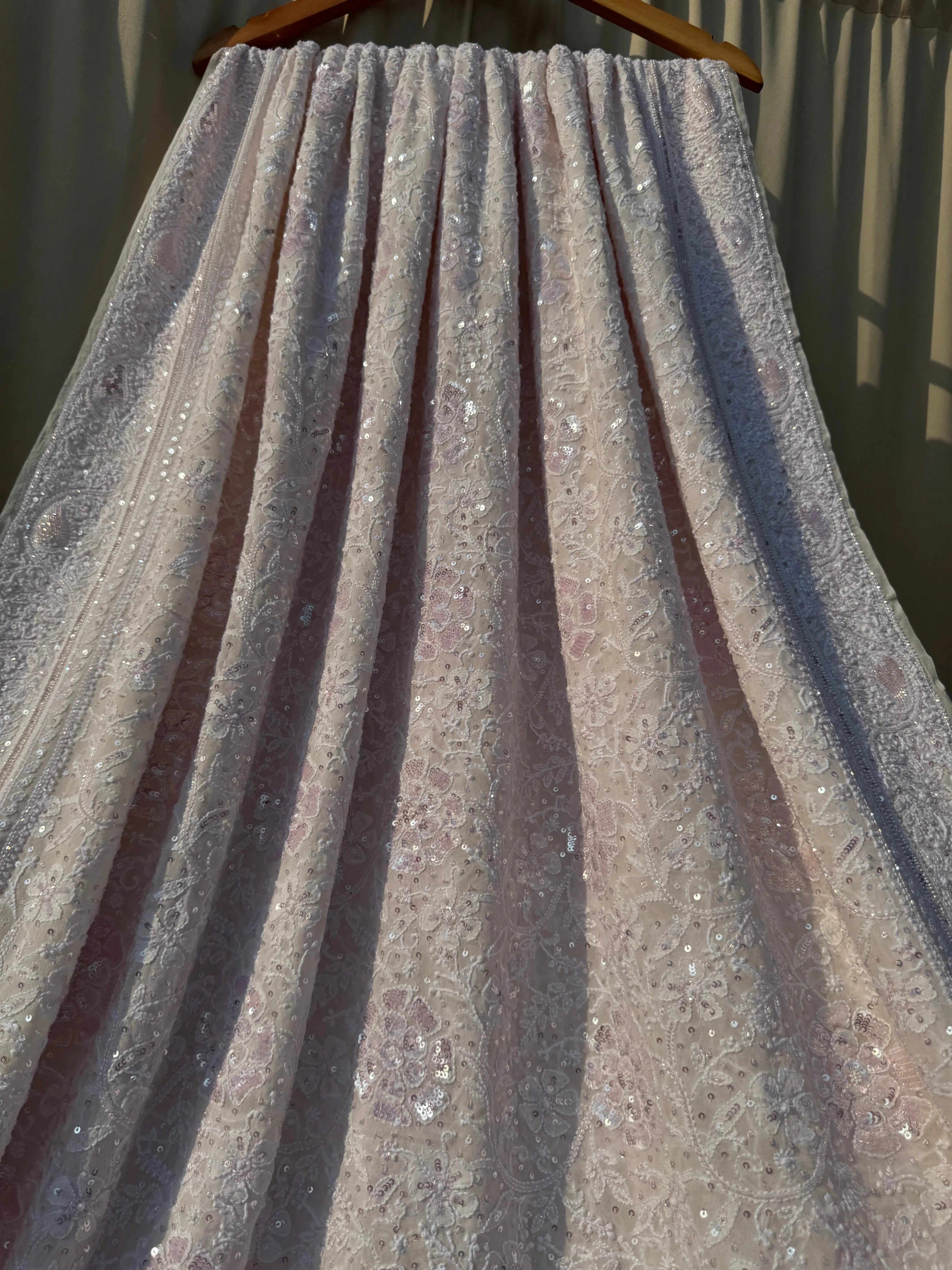 Pure Georgette Chikankari Saree ARIAA CHIKANKARI 