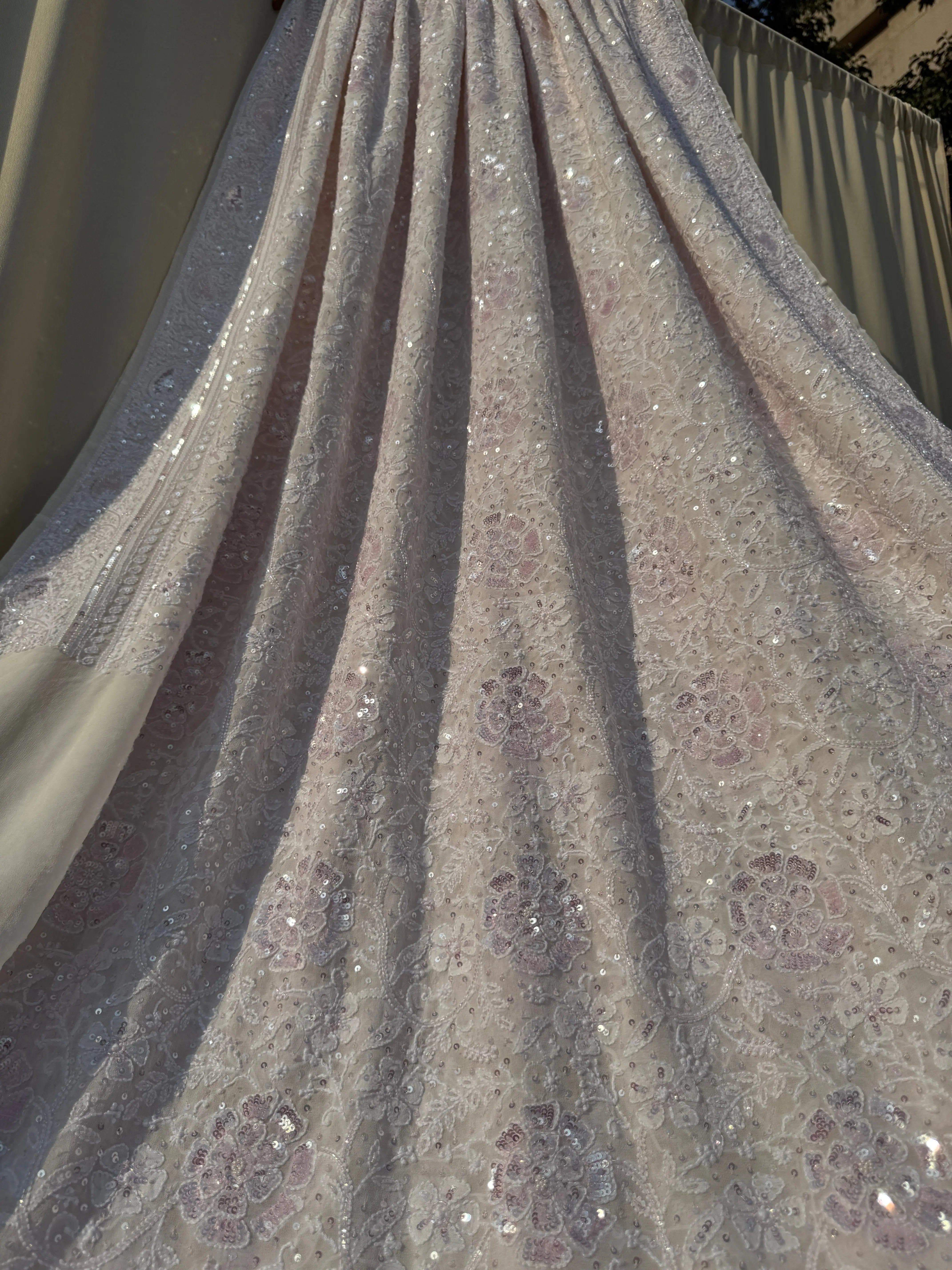 Pure Georgette Chikankari Saree ARIAA CHIKANKARI 