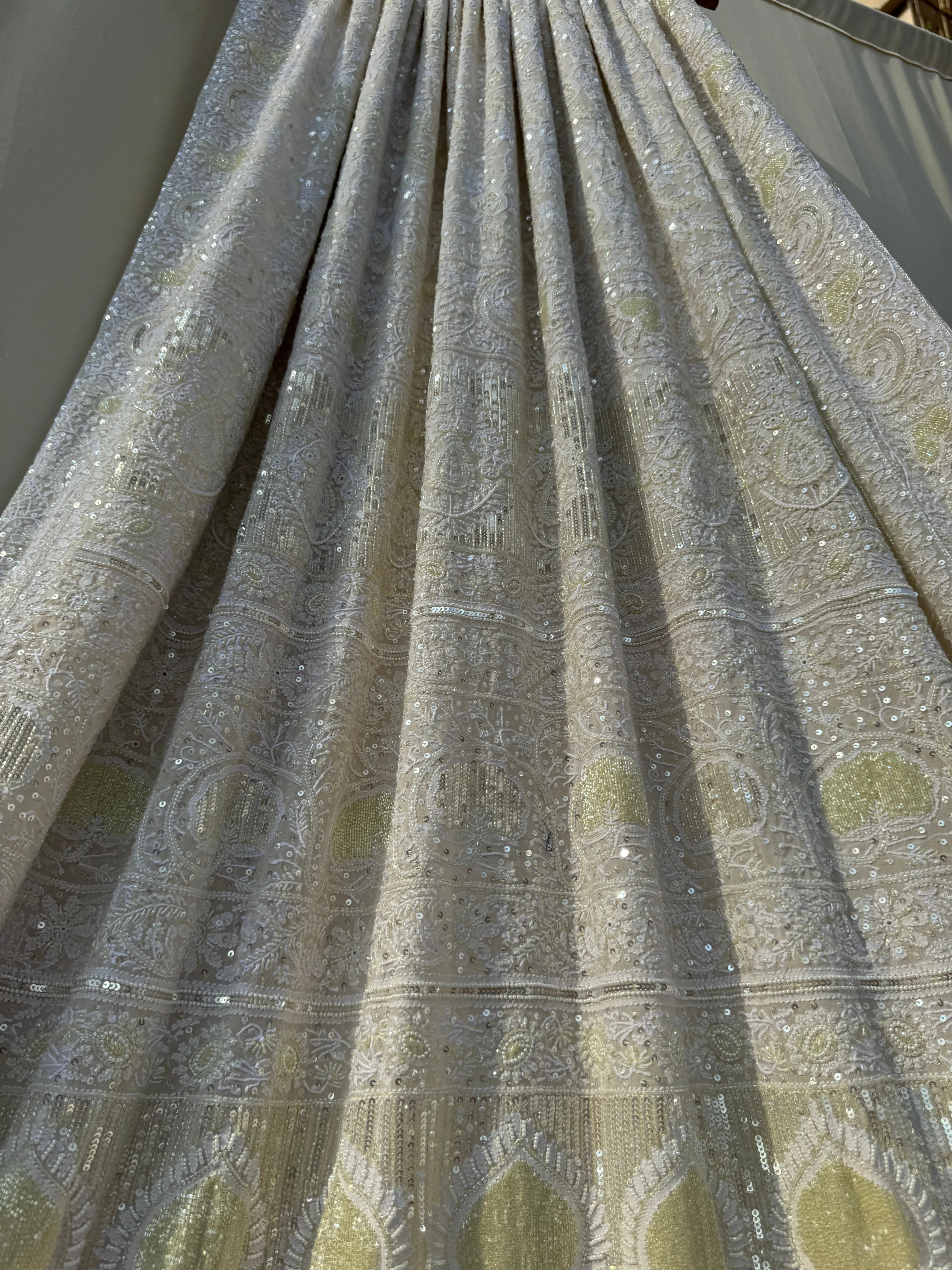 Pure Georgette Chikankari Saree ARIAA CHIKANKARI 