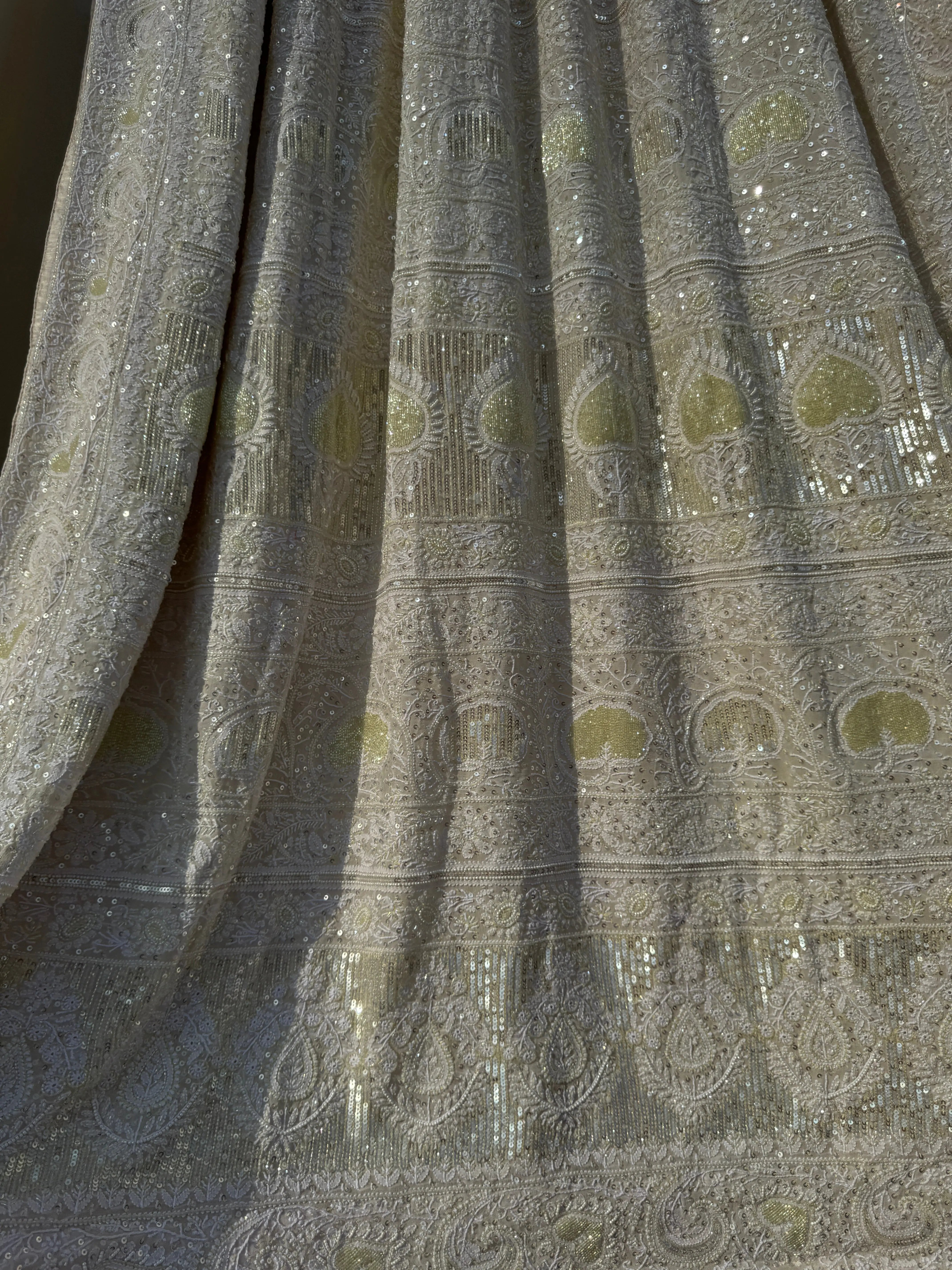 Pure Georgette Chikankari Saree ARIAA CHIKANKARI 