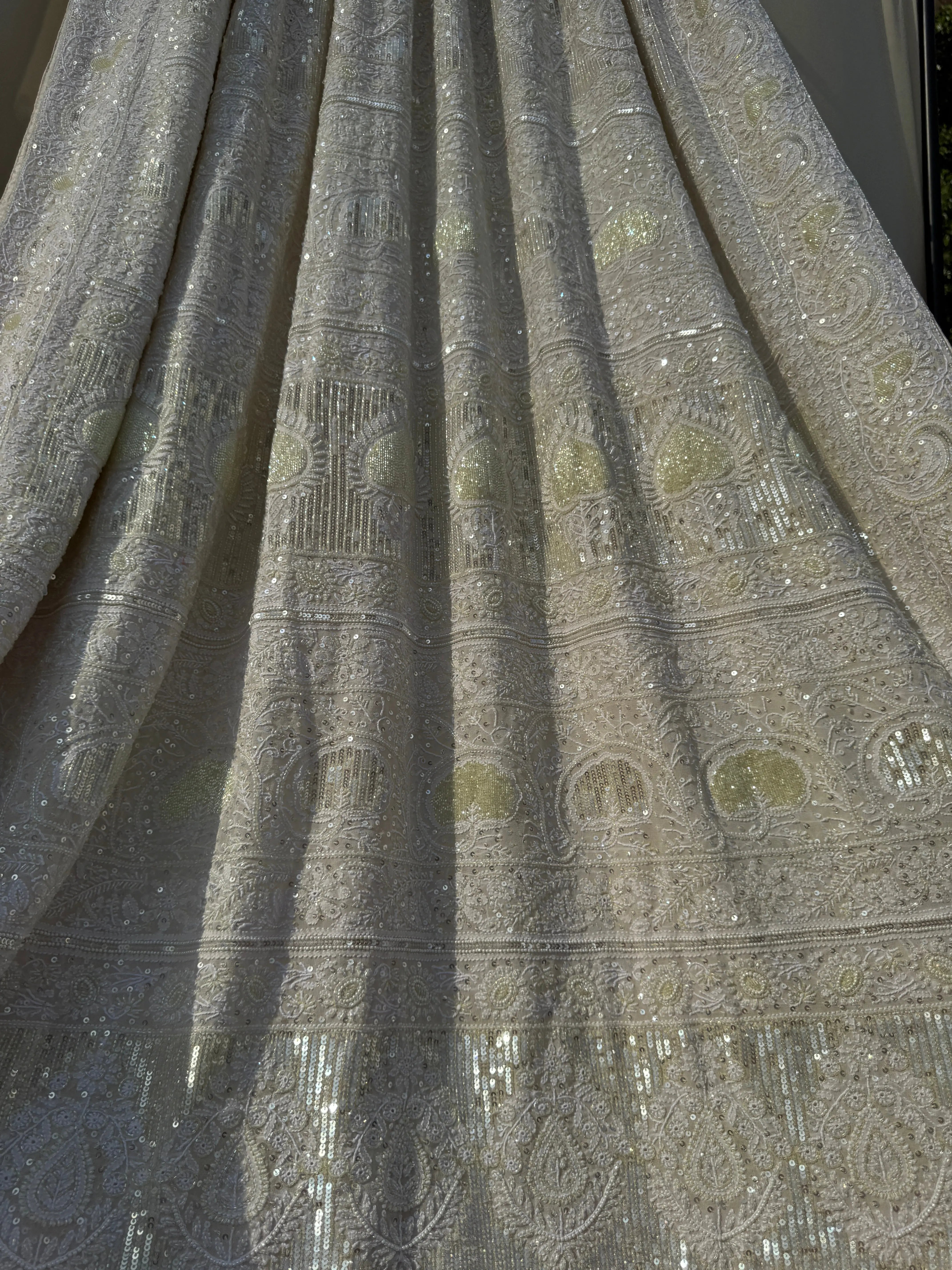Pure Georgette Chikankari Saree ARIAA CHIKANKARI 