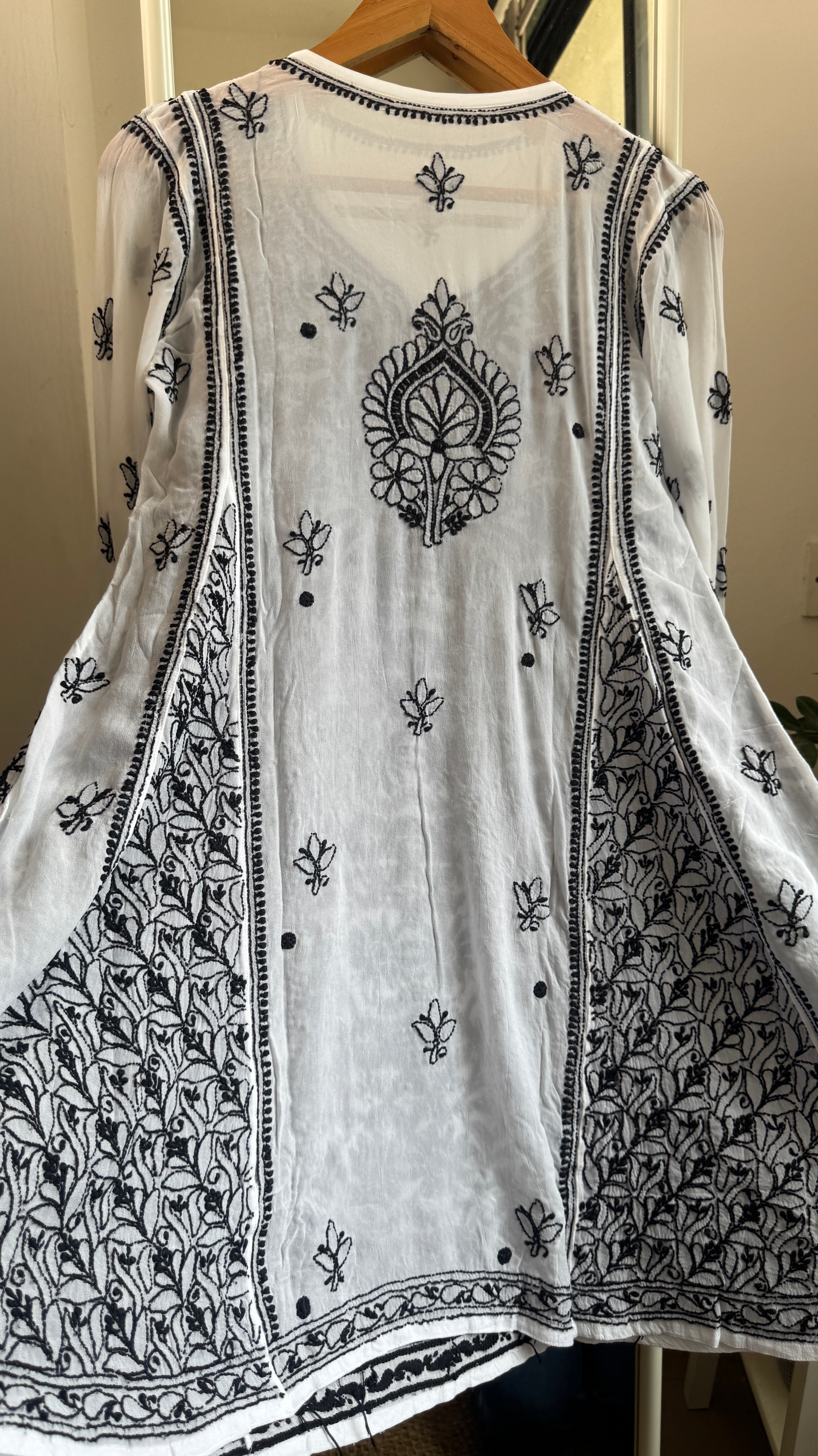 Viscose Chikankari Short Anarkali - Multi Colour - Sahar Collection