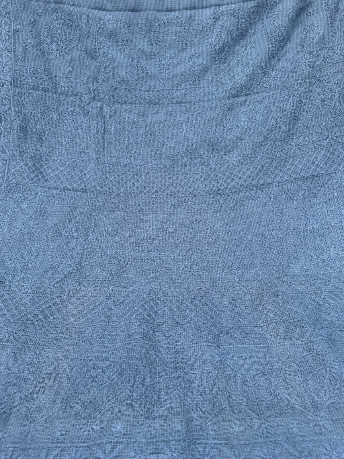 Kota Chikankari Grey