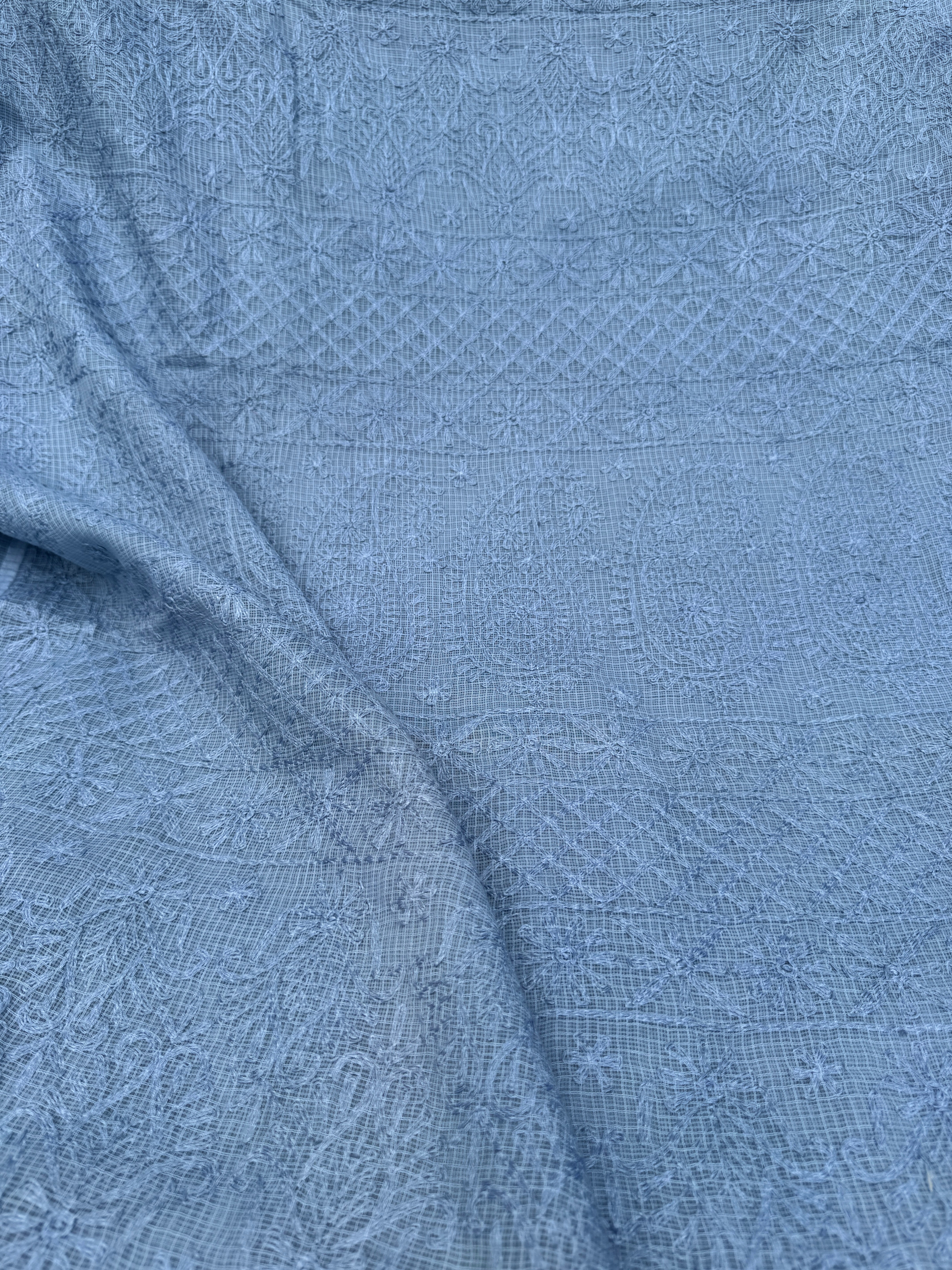 Kota Chikankari Grey