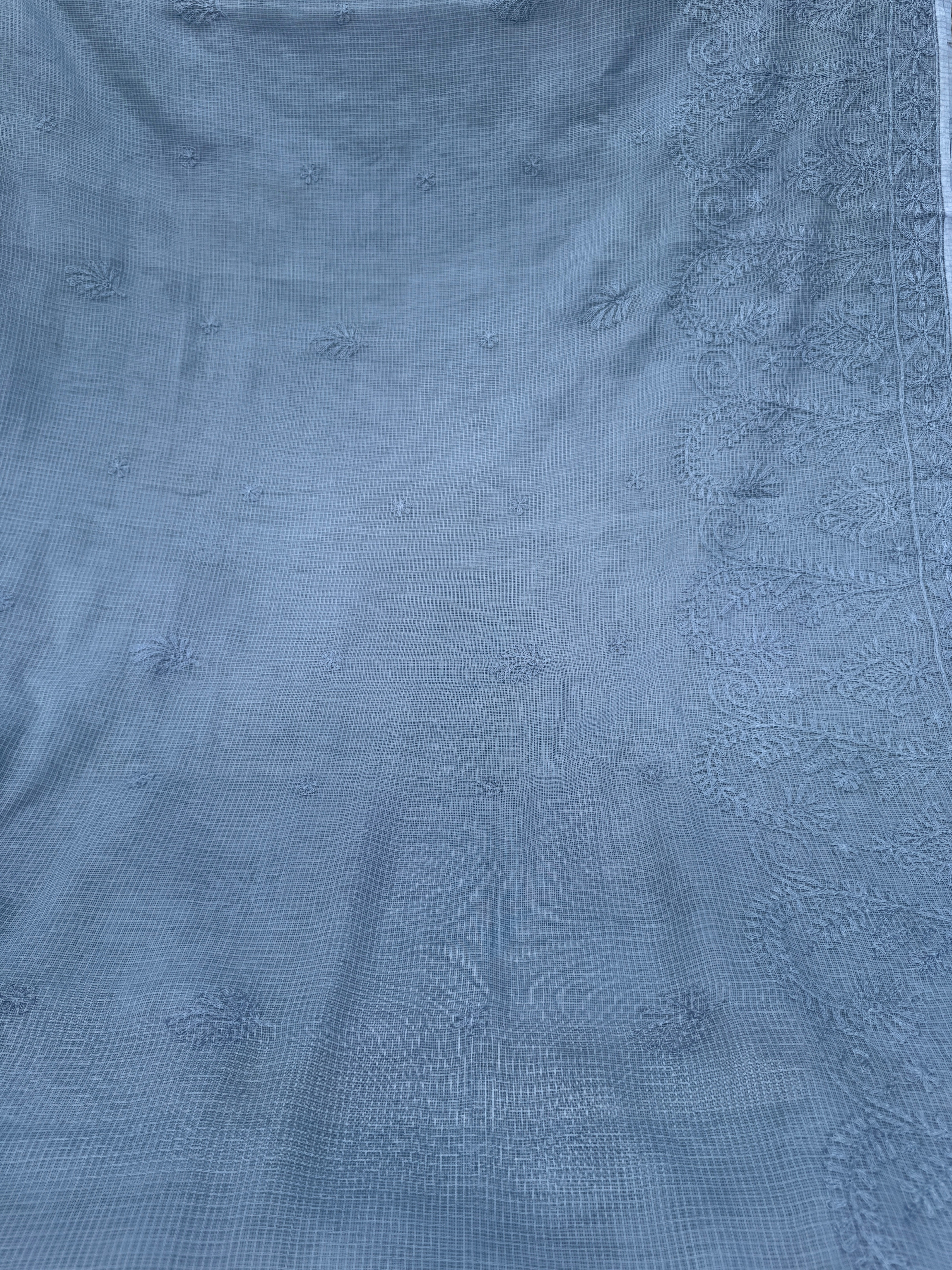 Kota Chikankari Grey
