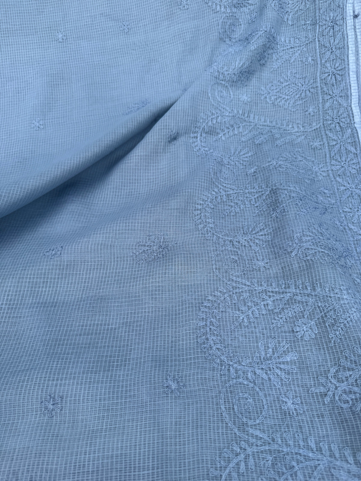 Kota Chikankari Grey