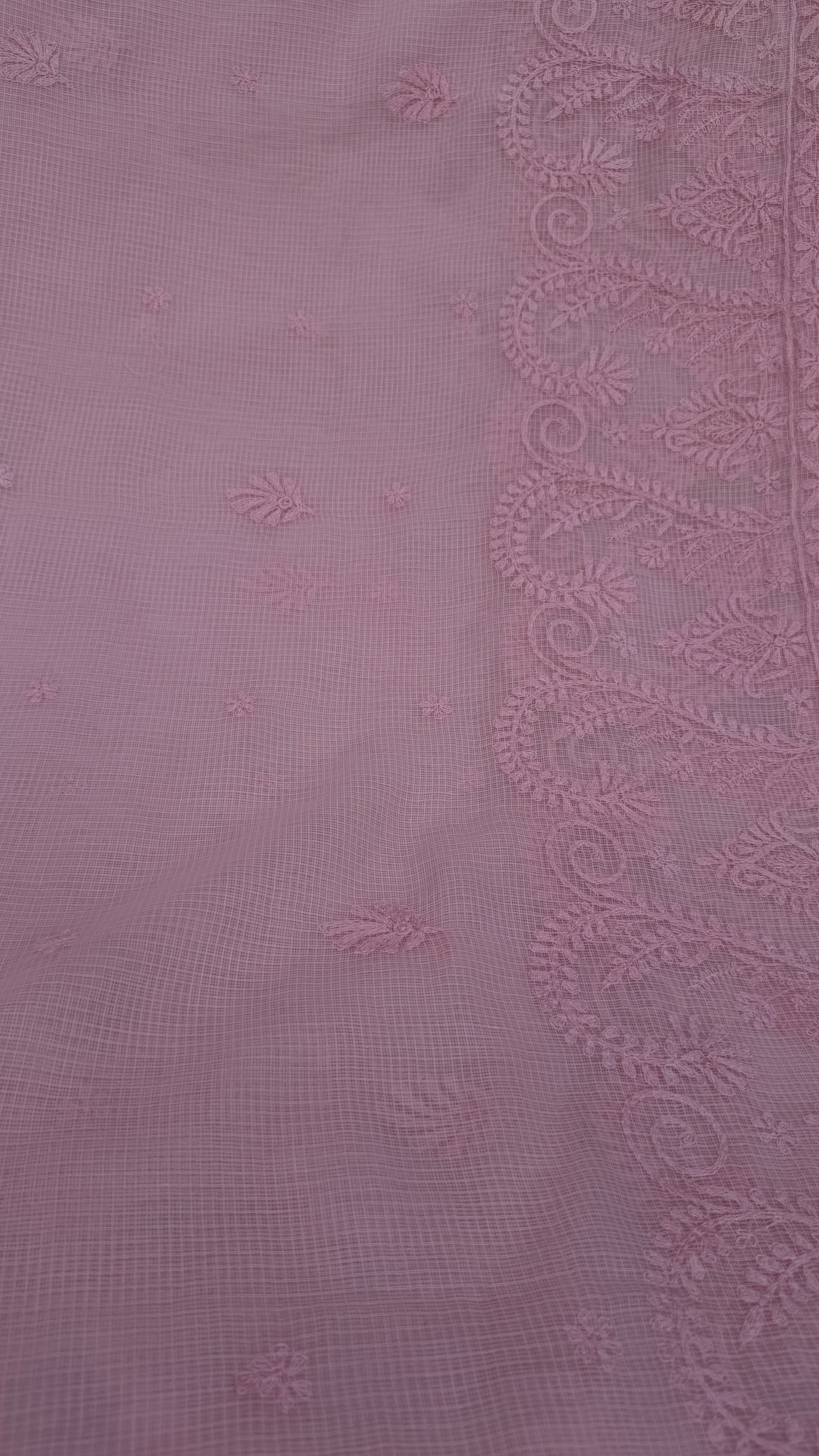 Kota Chikankari saree in Pink