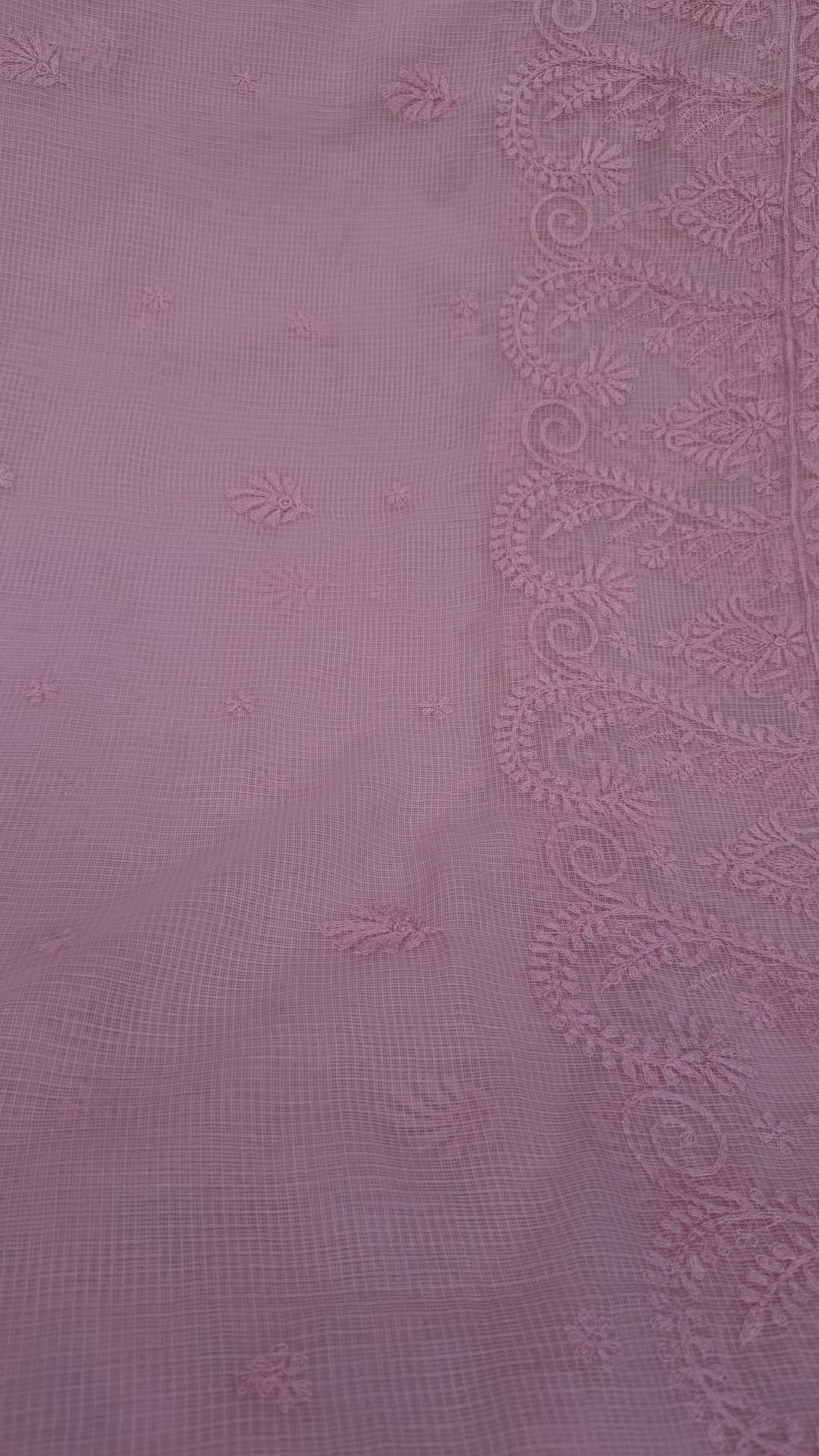 Kota Chikankari saree in pink