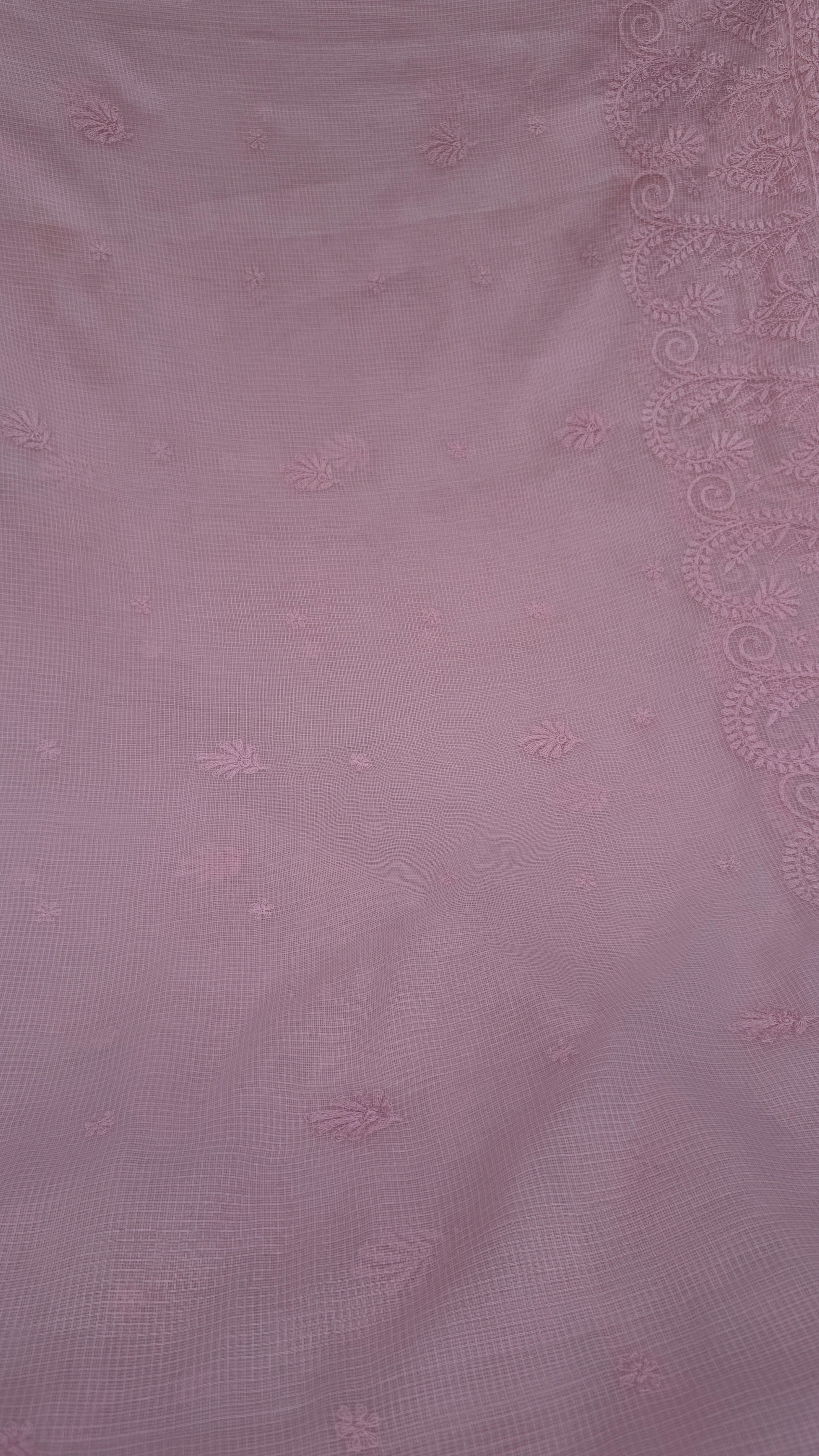 Kota Chikankari saree in Pink