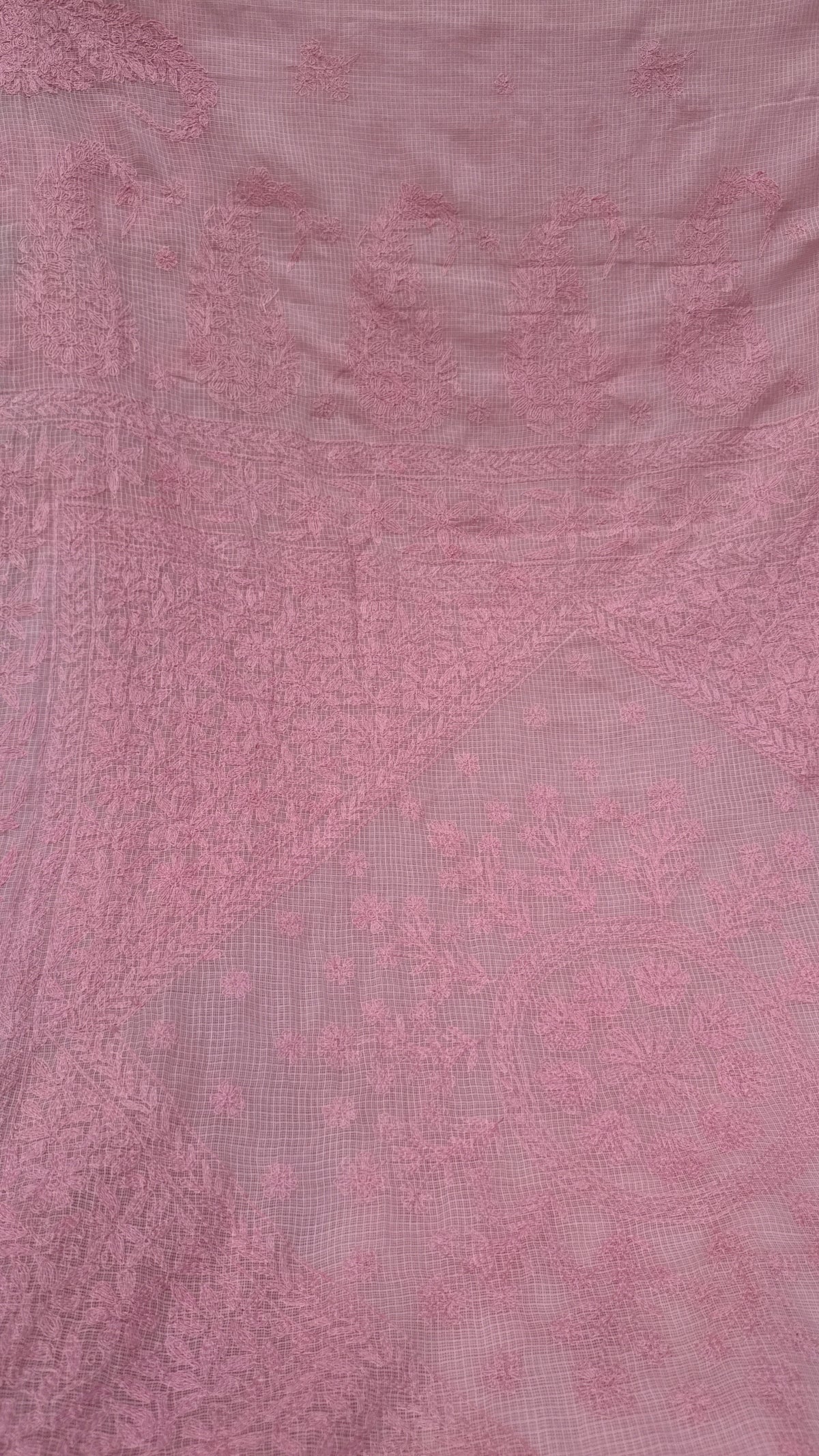 Kota Chikankari pink
