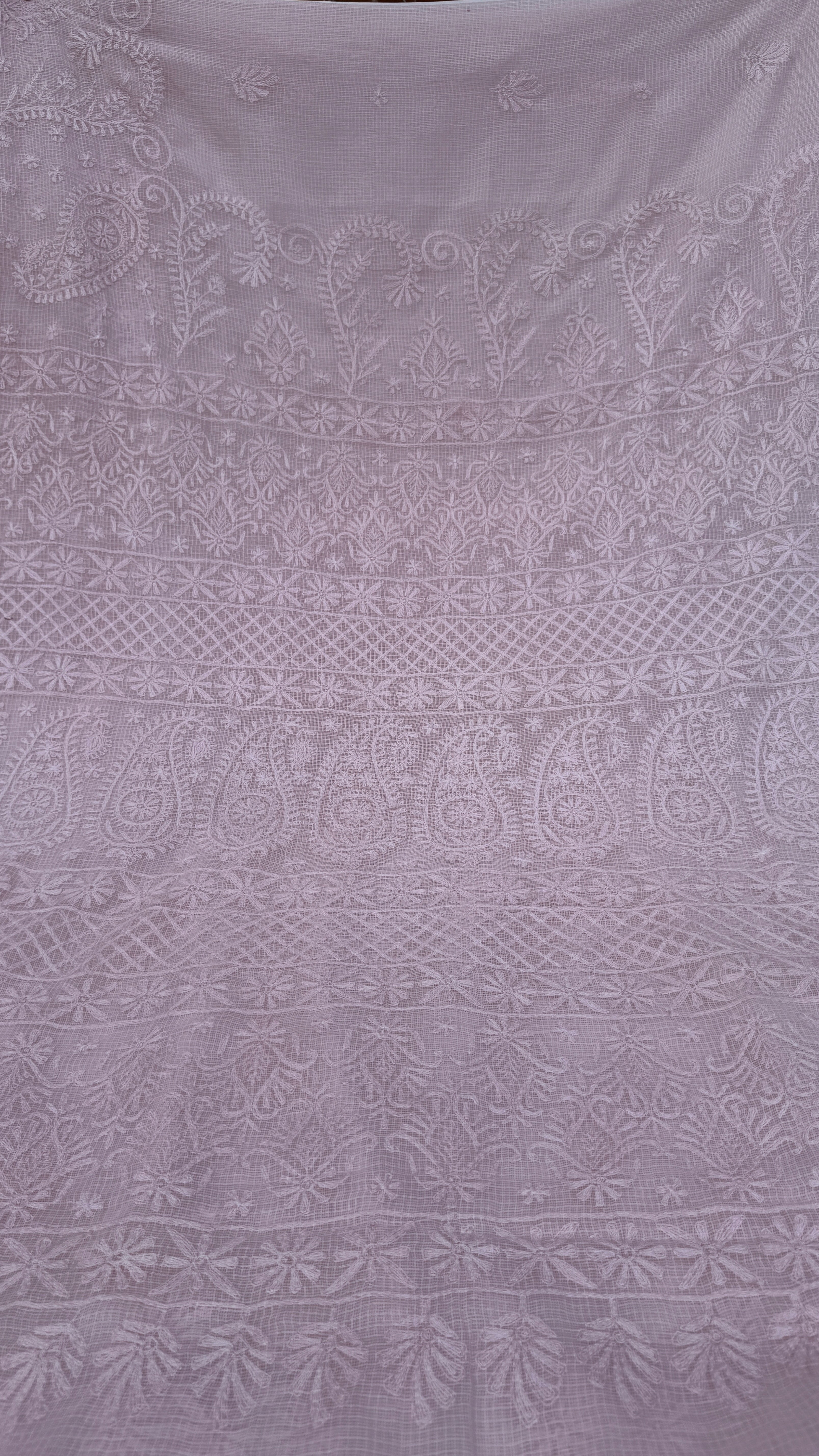 Kota Chikankari Pale Pink