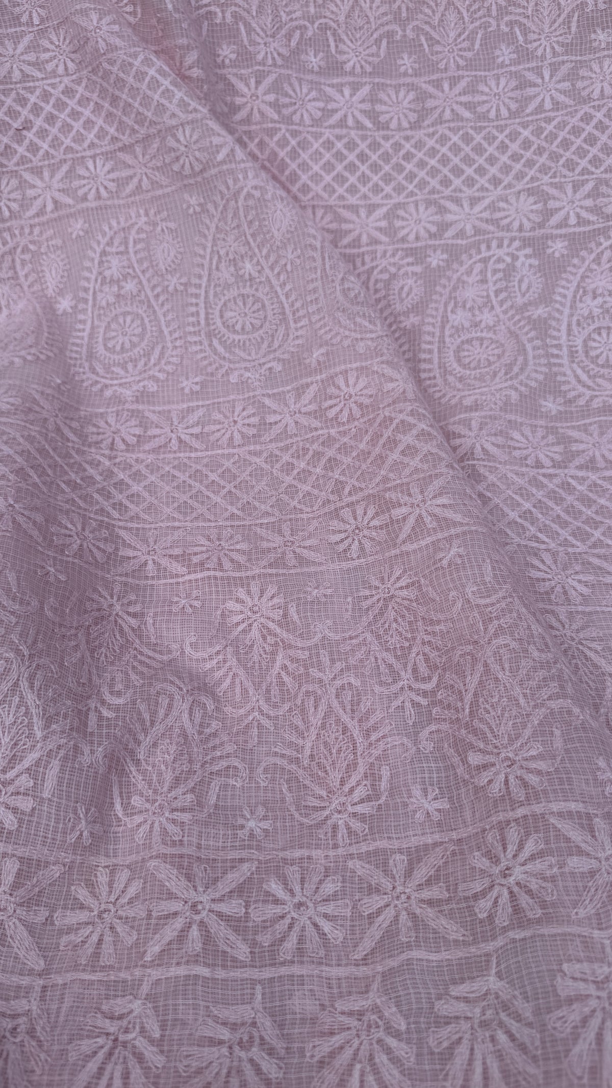 Kota Chikankari Pale Pink