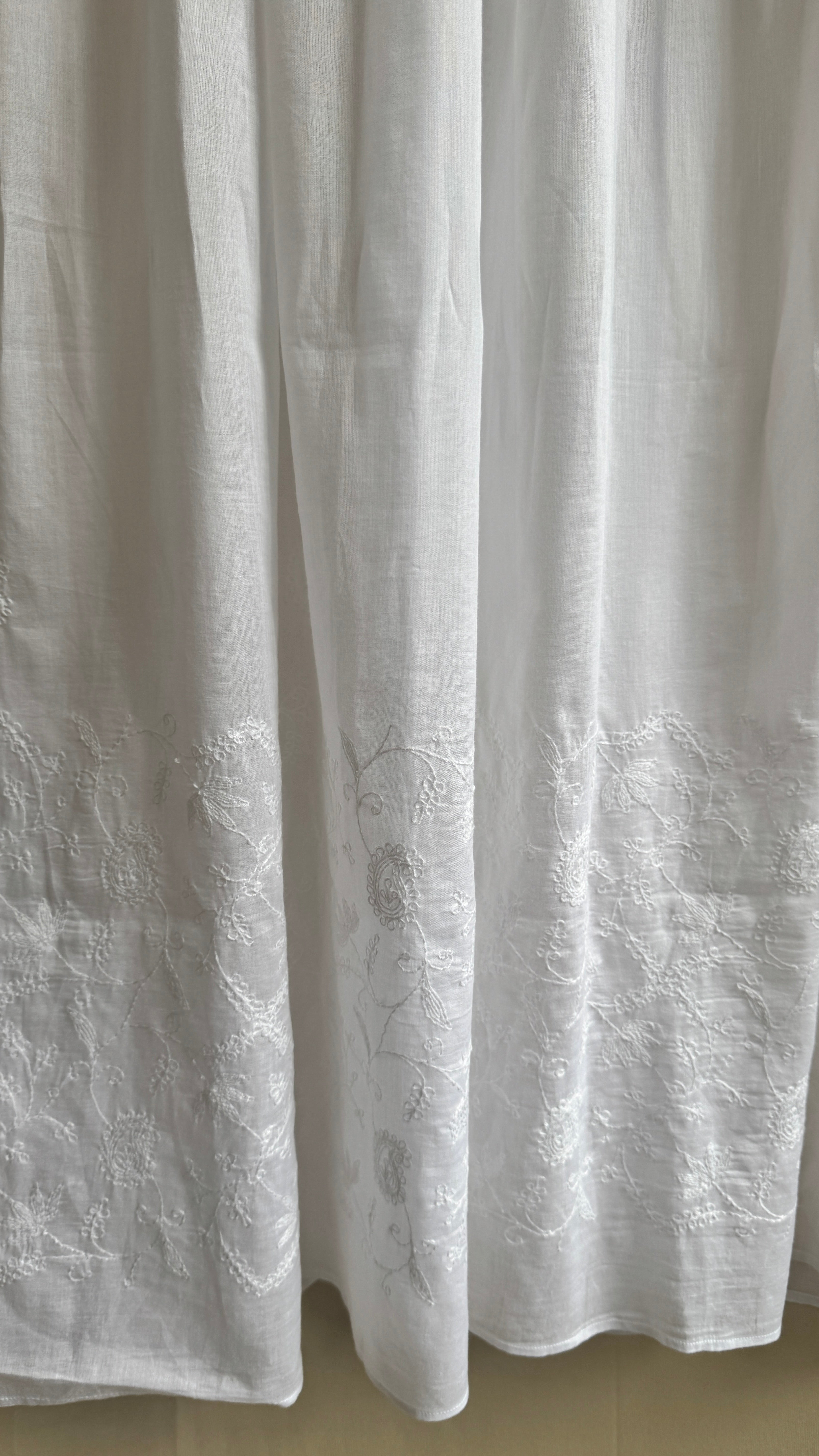 Pure Cotton Chikankari Dupatta