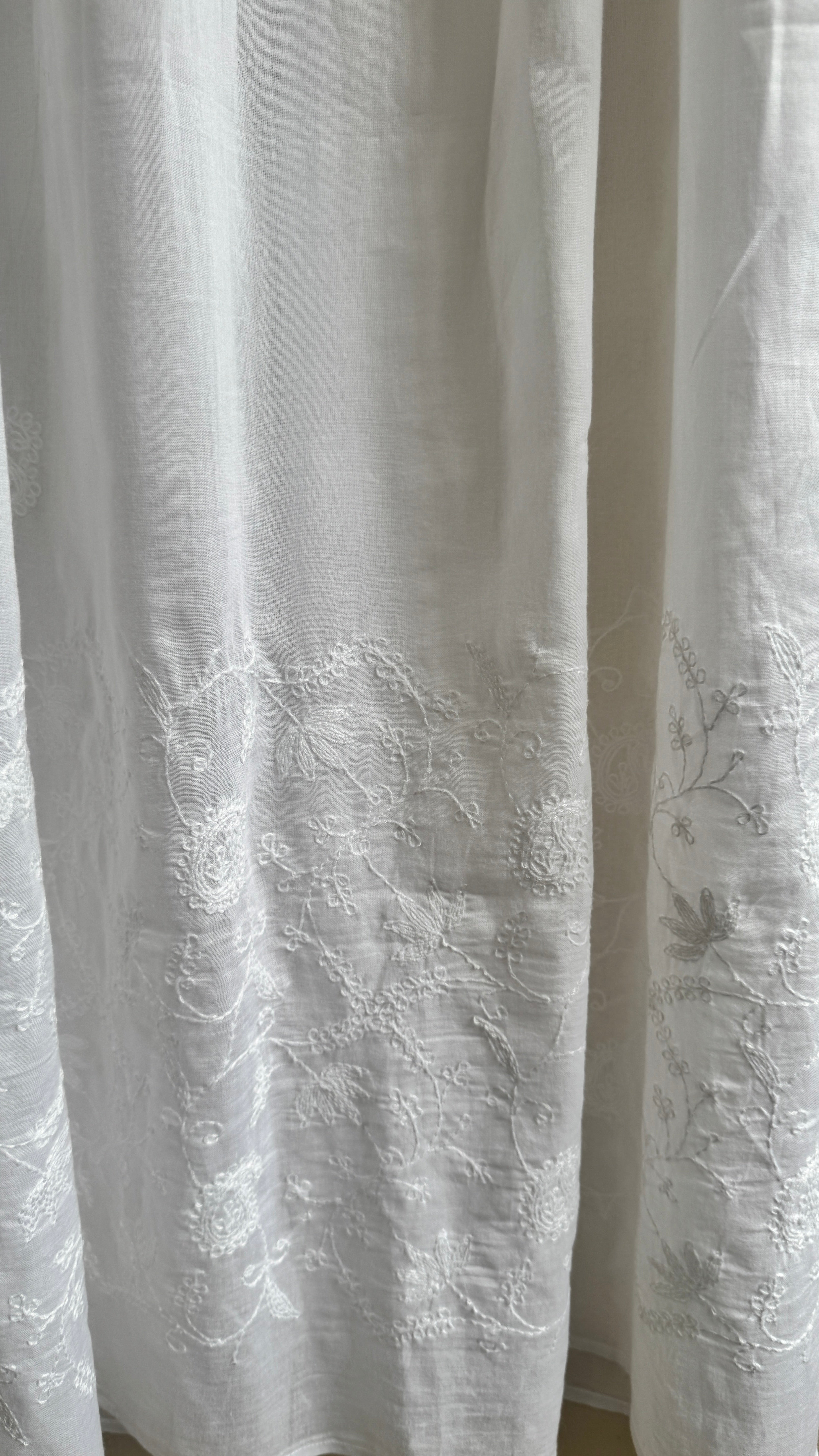 Pure Cotton Chikankari Dupatta