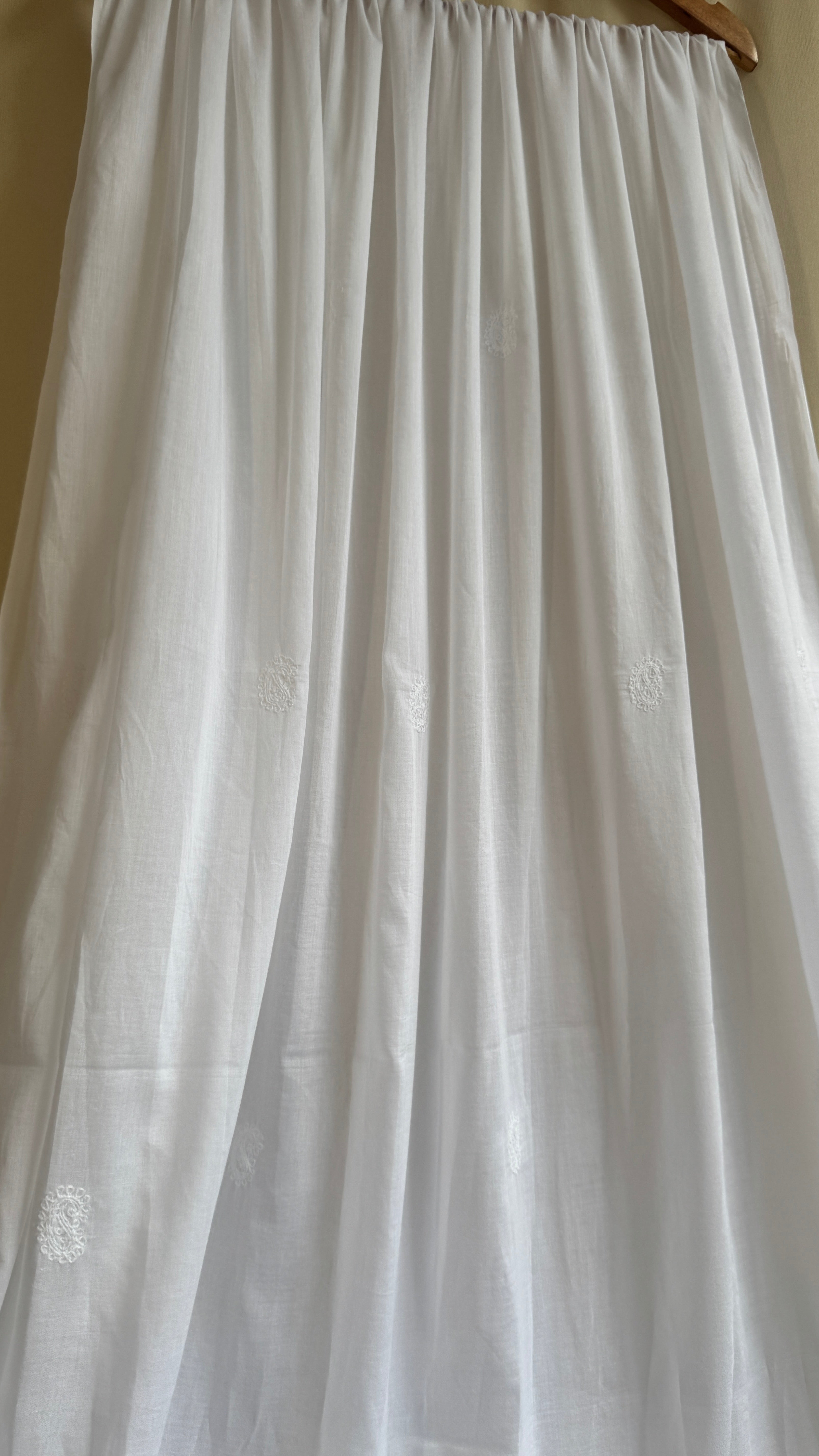 Pure Cotton Chikankari Dupatta