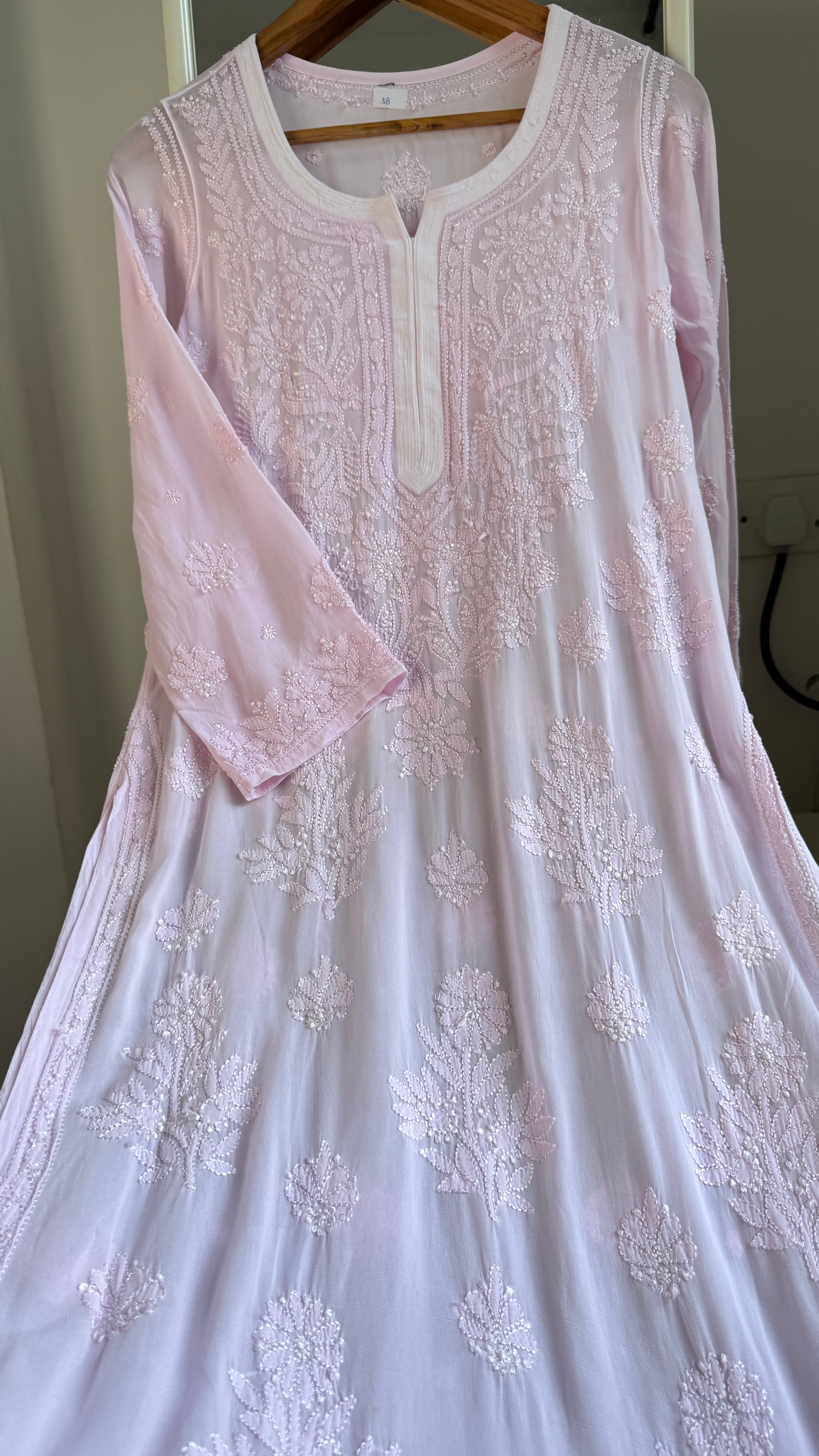 Viscose Kurti - Gala Booti- Pink