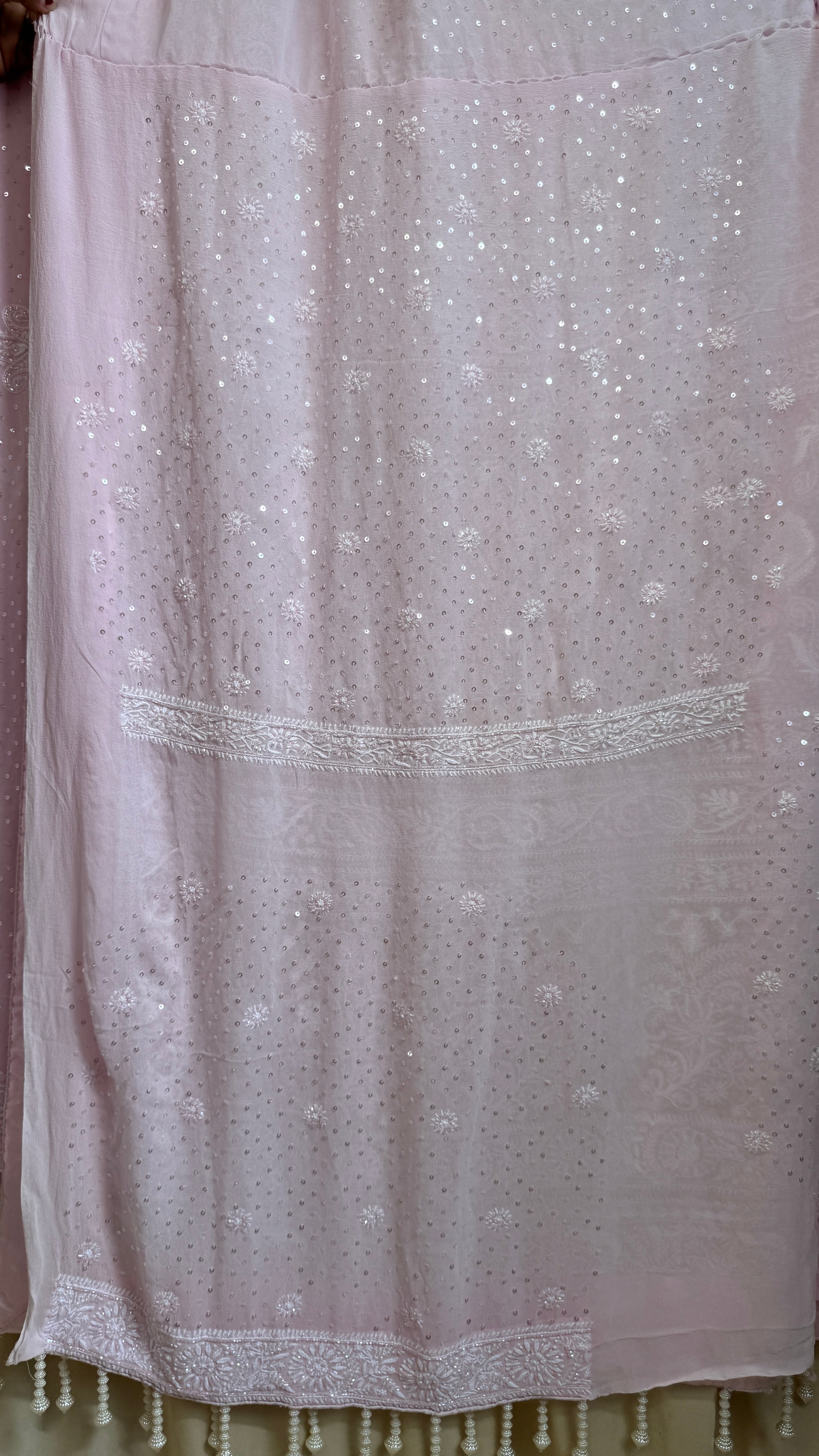 Pure Georgette Chikankari Saree