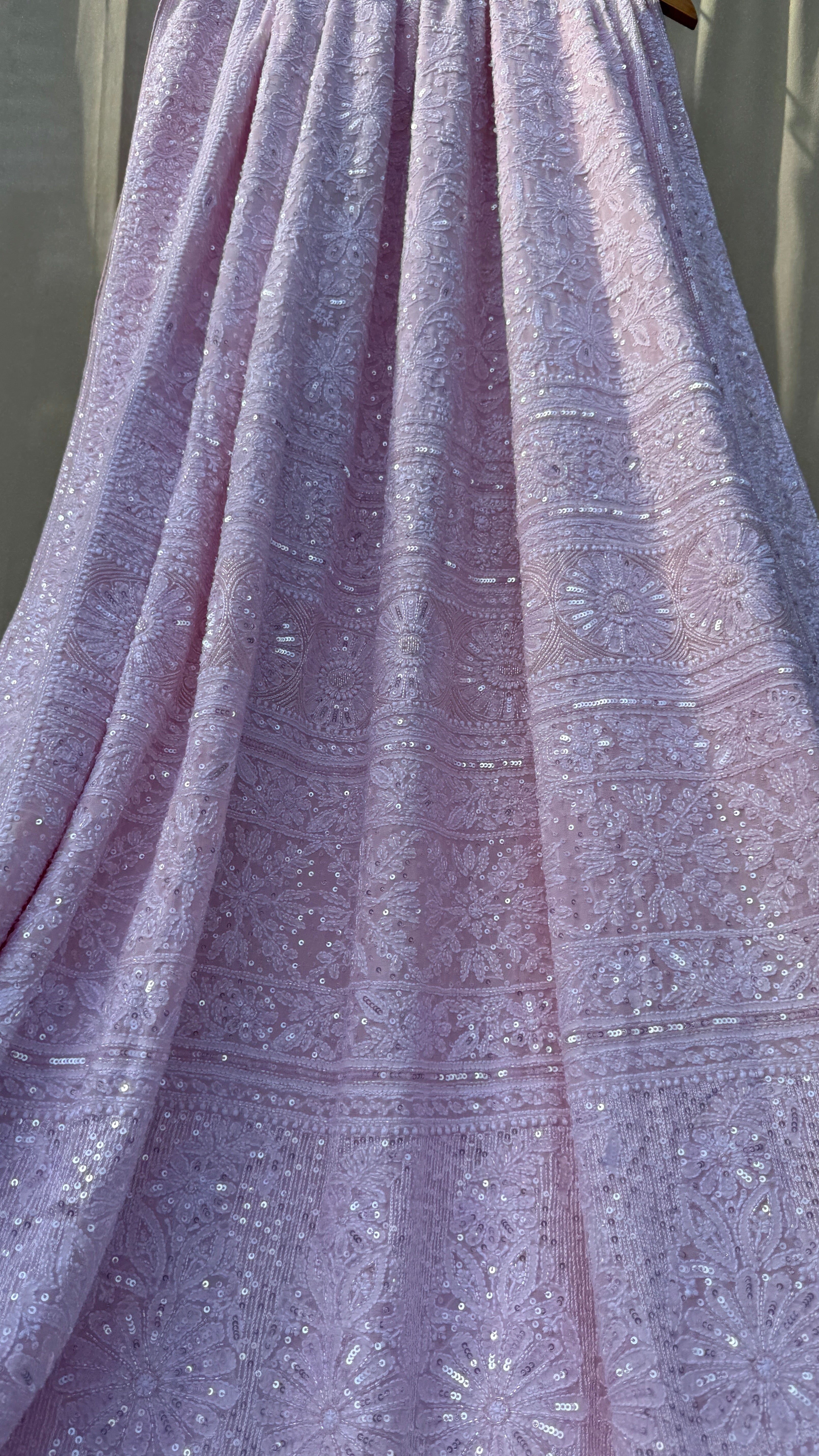 Pure Georgette Chikankari Saree