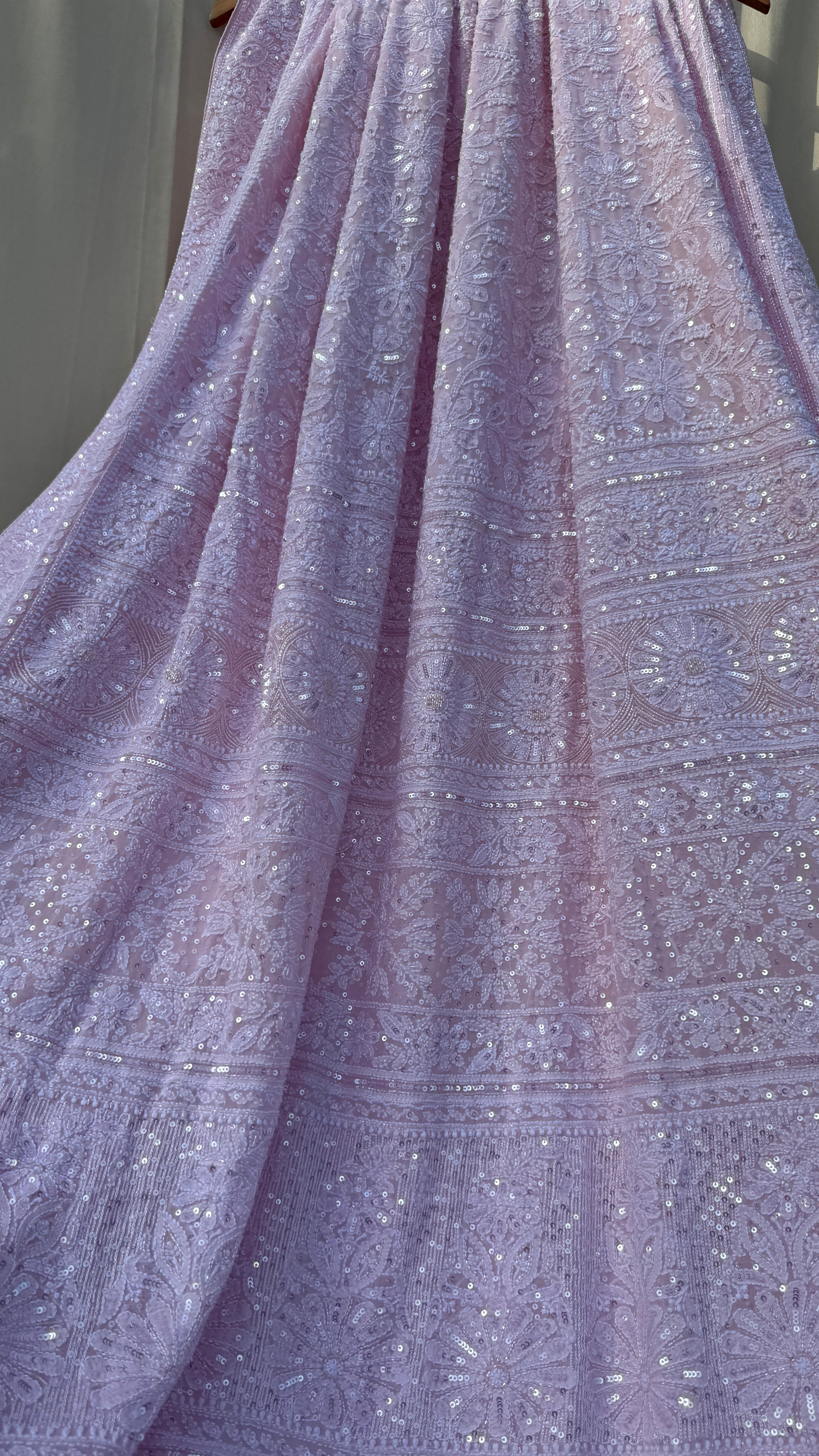 Pure Georgette Chikankari Saree