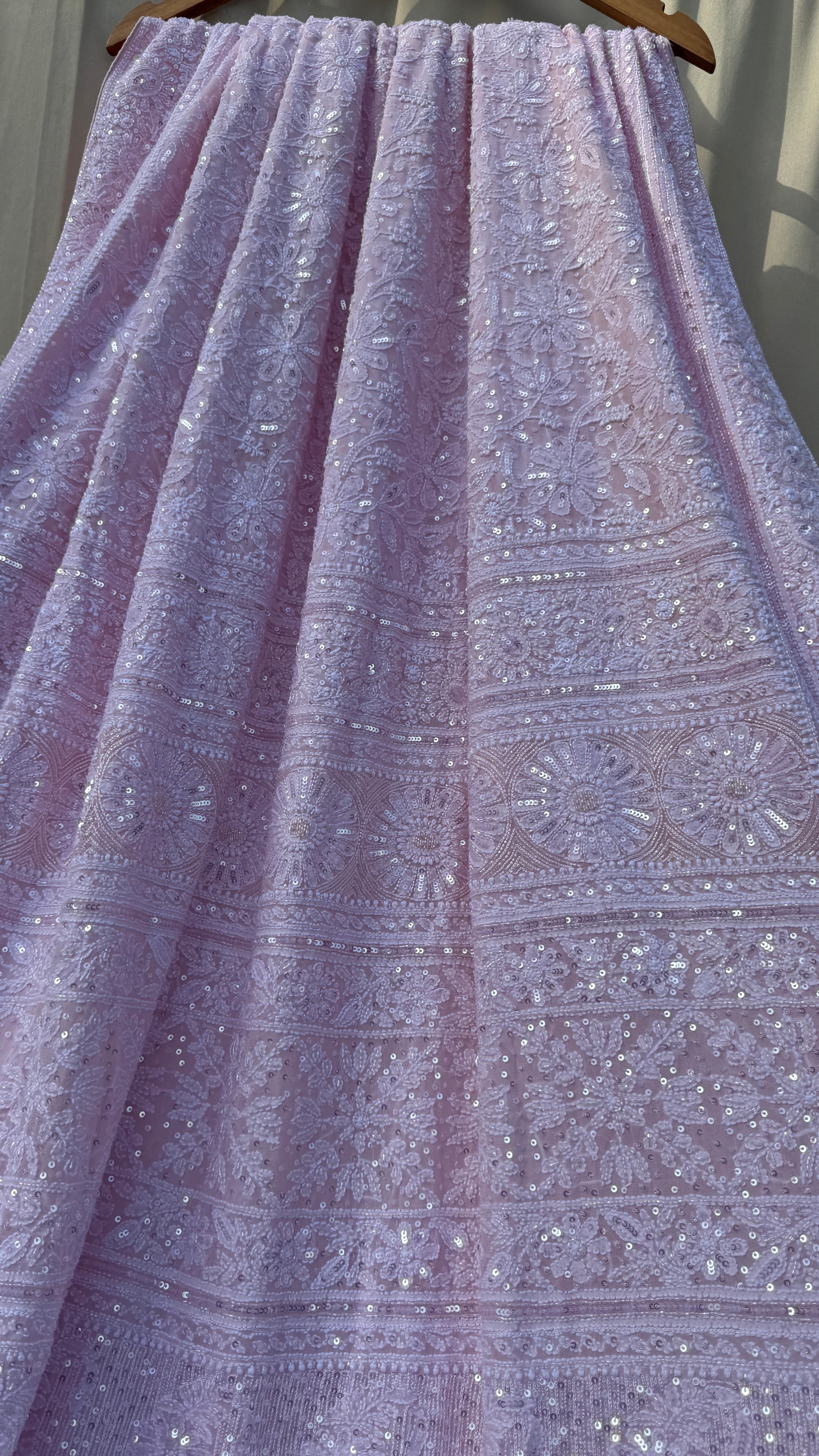 Pure Georgette Chikankari Saree